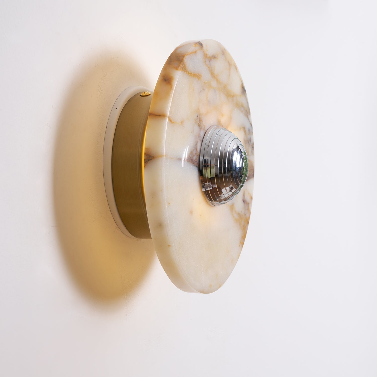 Sfera Applique Murale Moderne LED Disque en Marbre