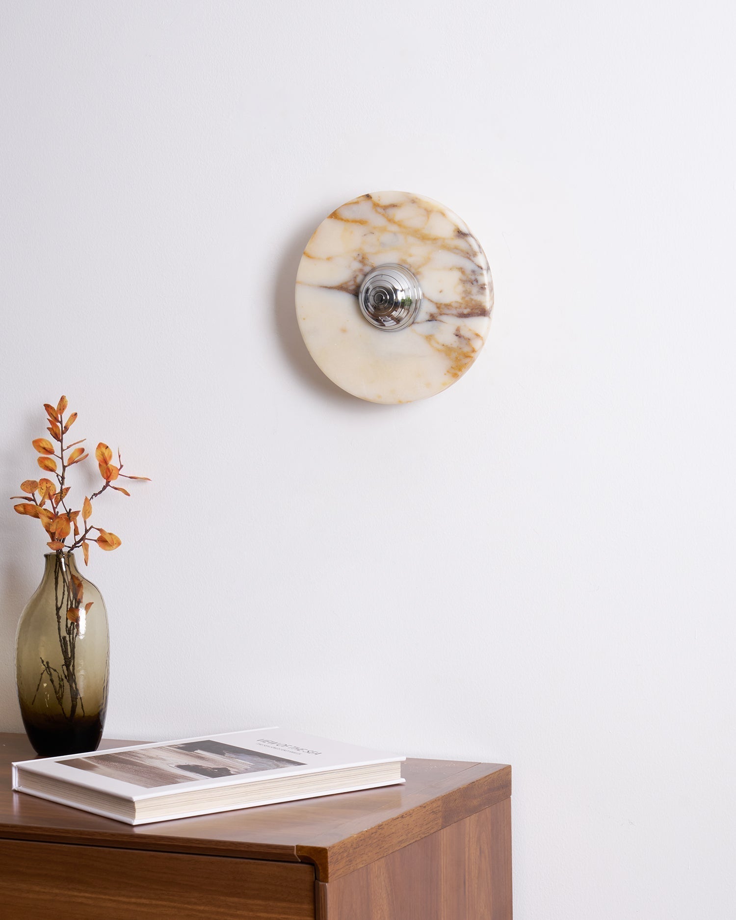 Sfera Applique Murale Moderne LED Disque en Marbre