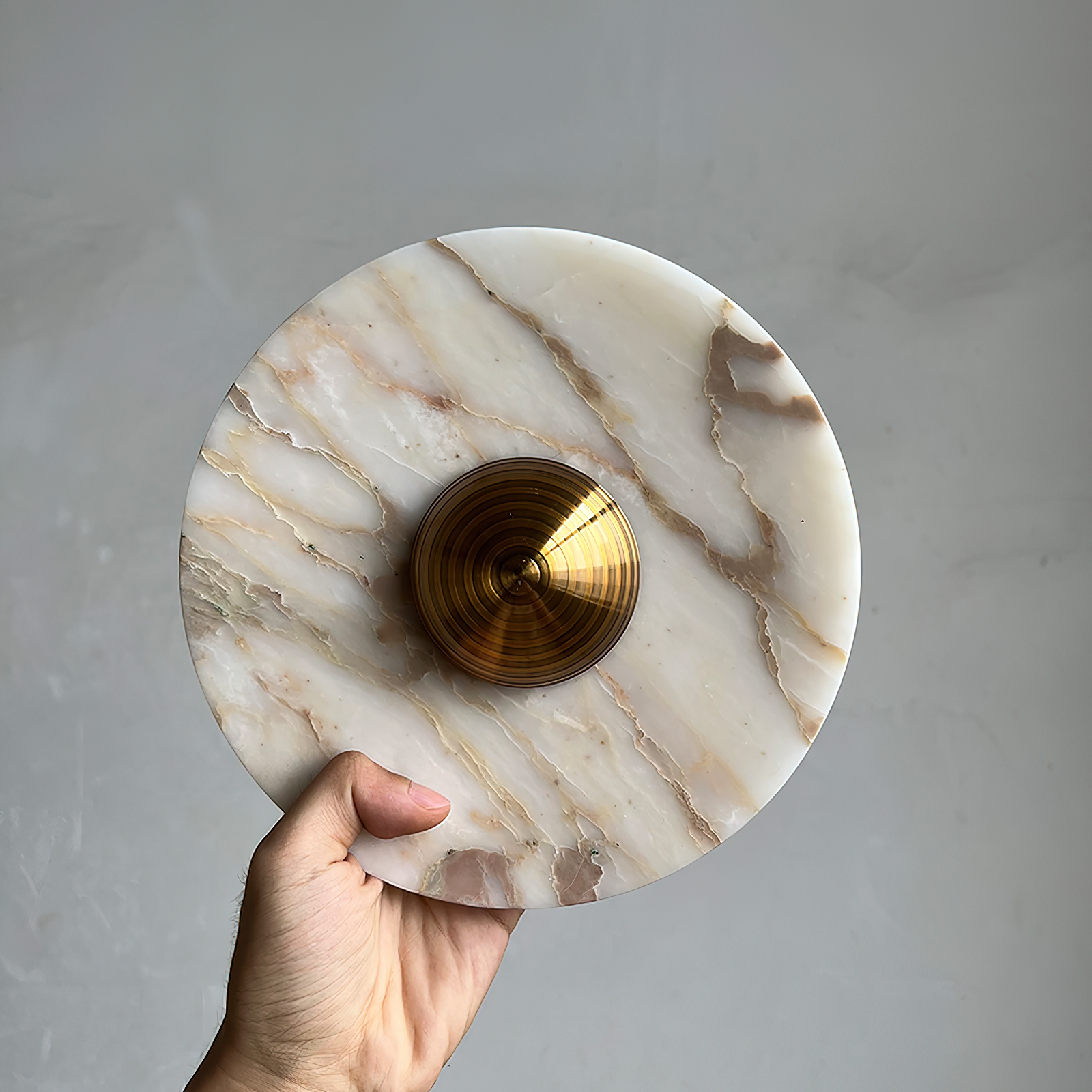 Sfera Applique Murale Moderne LED Disque en Marbre