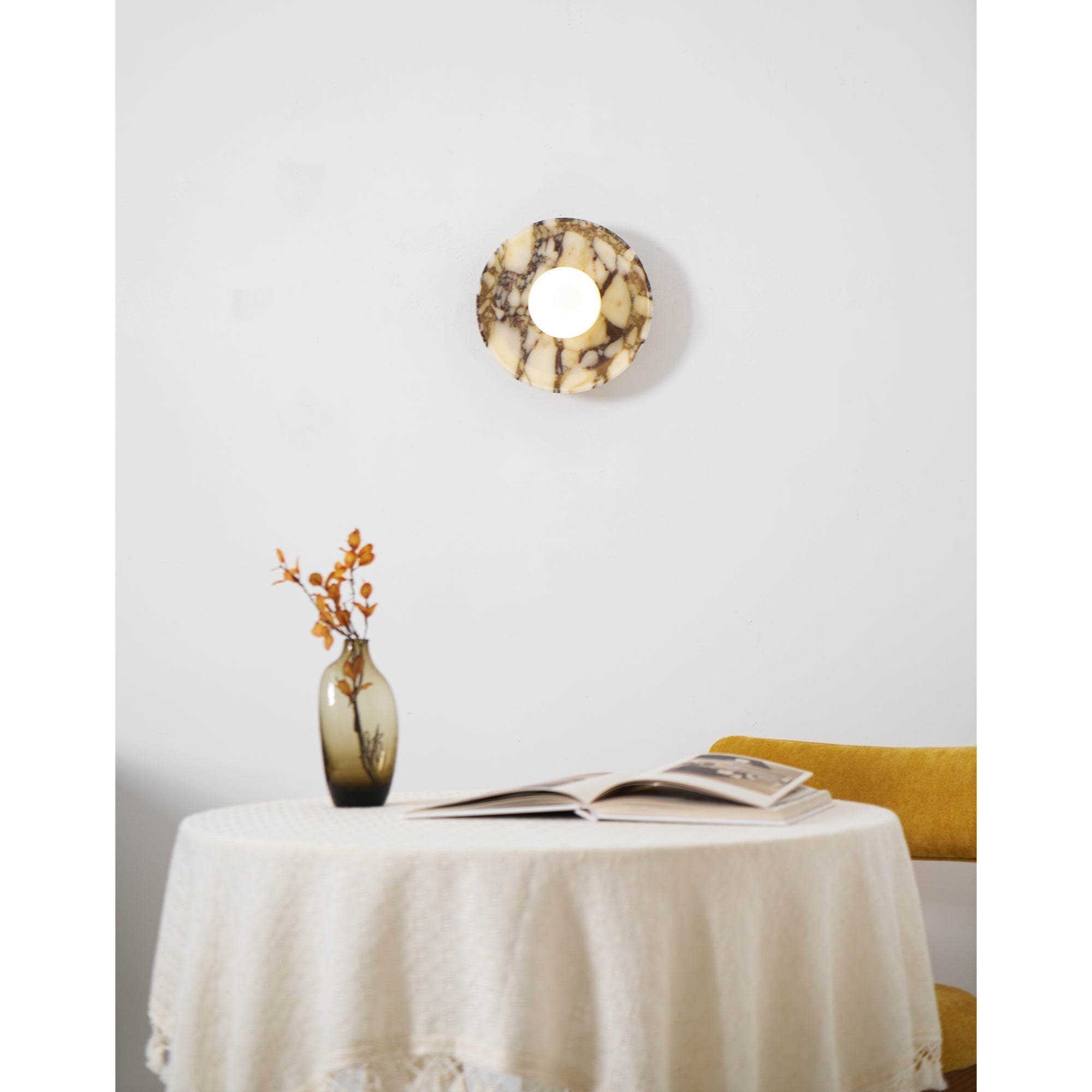 Cacariel Applique Murale Minimaliste Marbre Verre