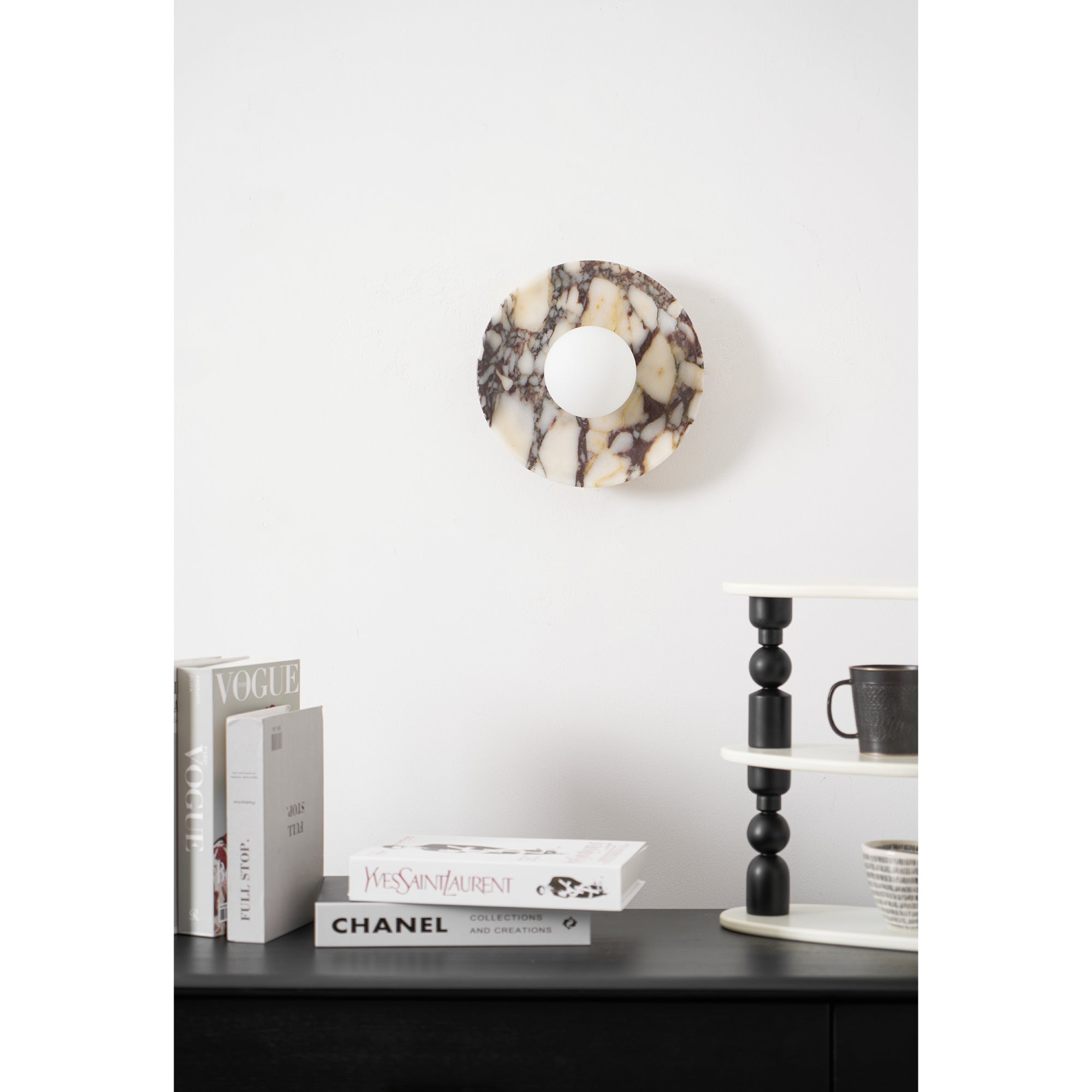 Cacariel Applique Murale Minimaliste Marbre Verre