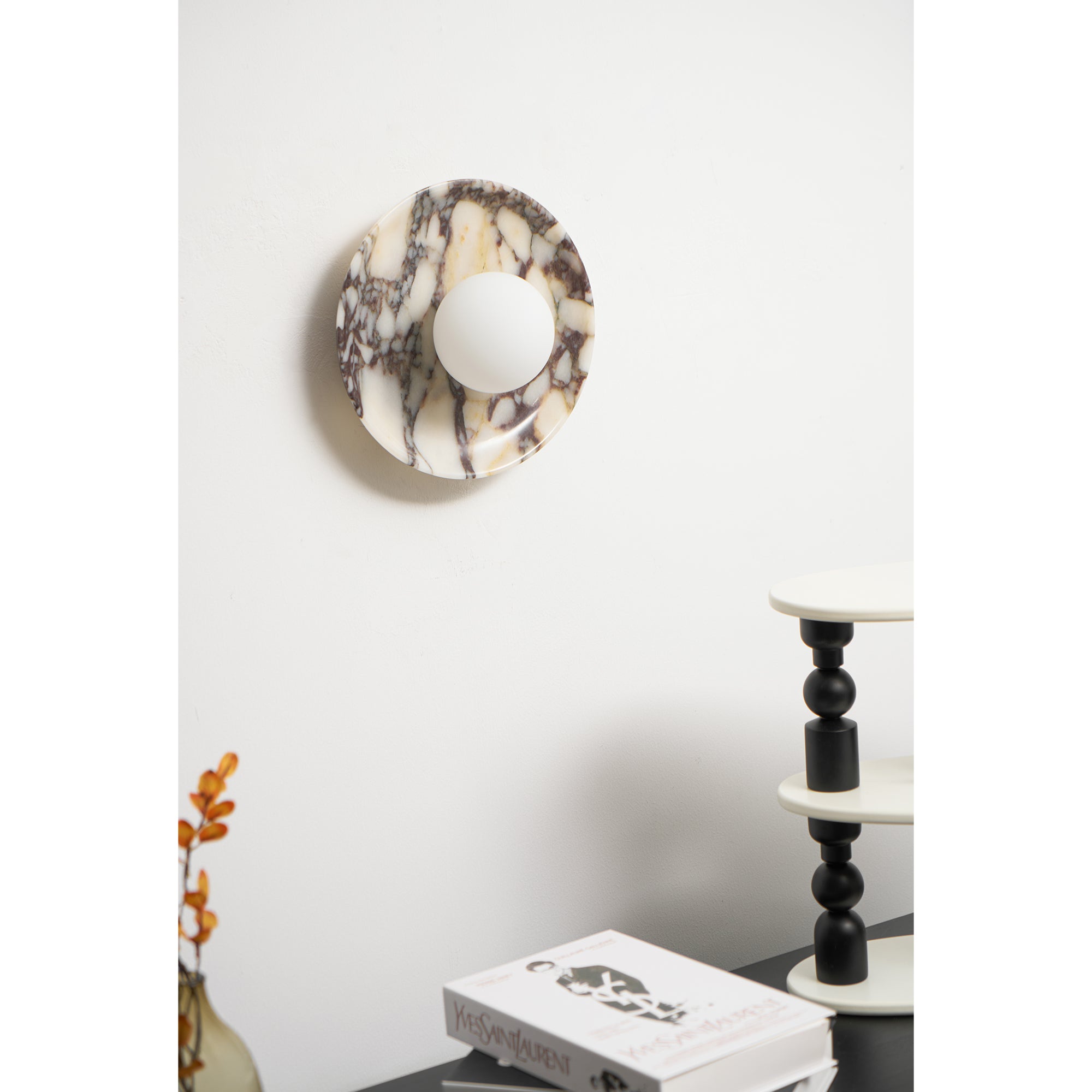 Cacariel Applique Murale Minimaliste Marbre Verre