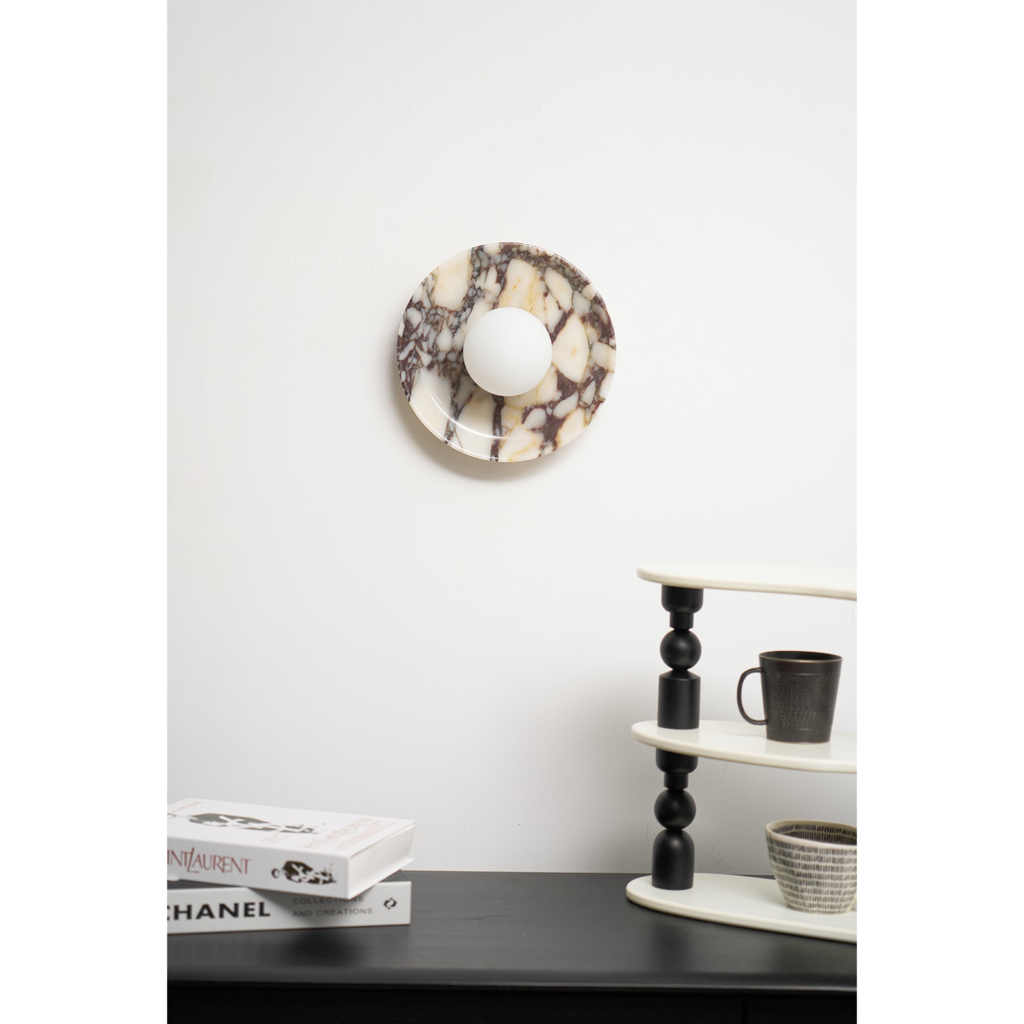 Cacariel Applique Murale Minimaliste Marbre Verre