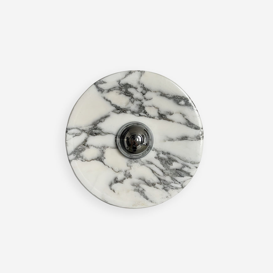 Sfera Applique Murale Moderne LED Disque en Marbre