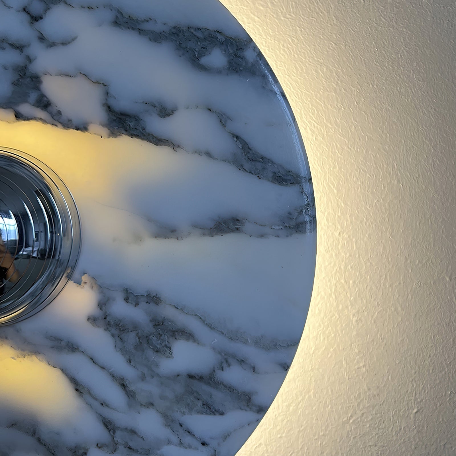 Sfera Applique Murale Moderne LED Disque en Marbre