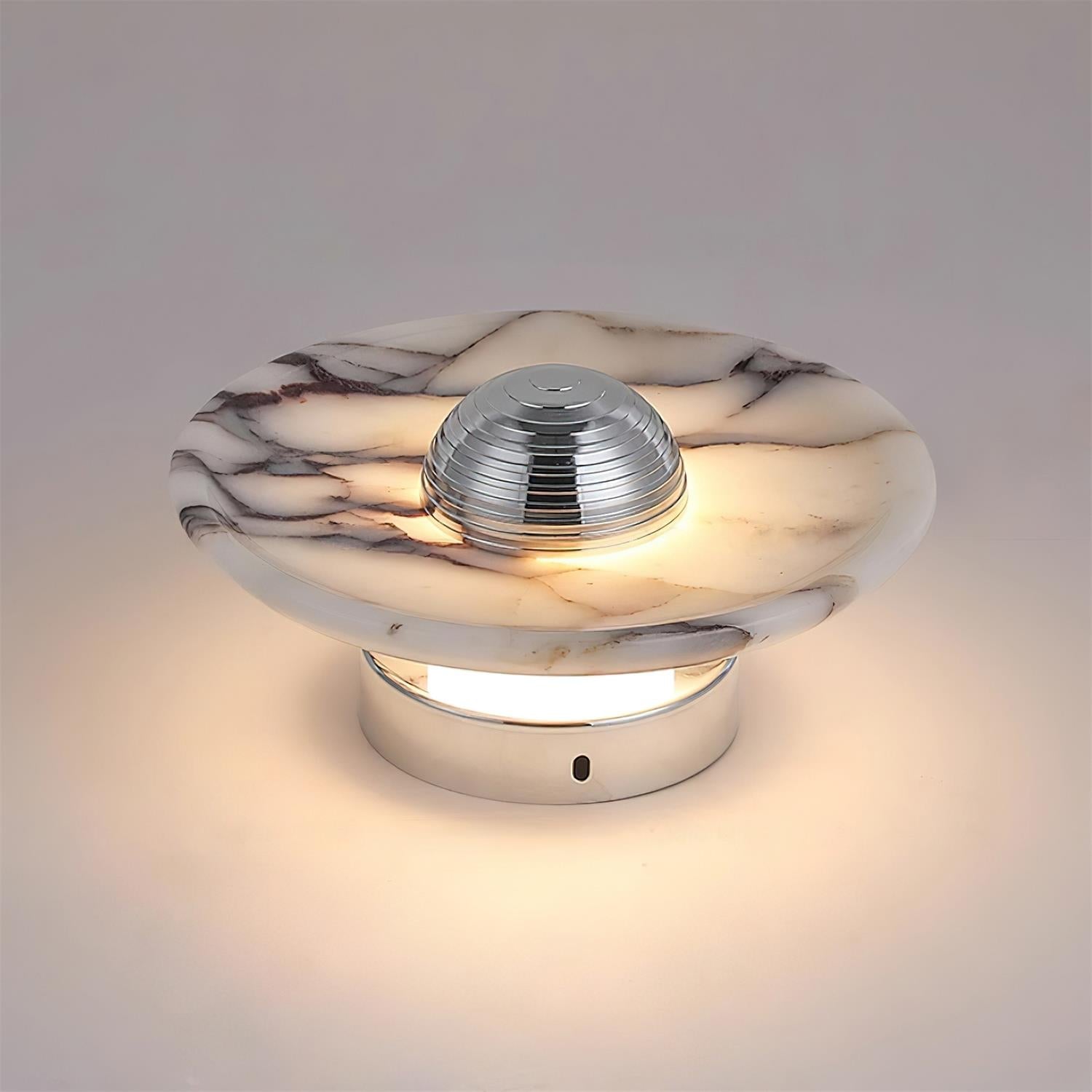 Sfera Applique Murale Moderne LED Disque en Marbre