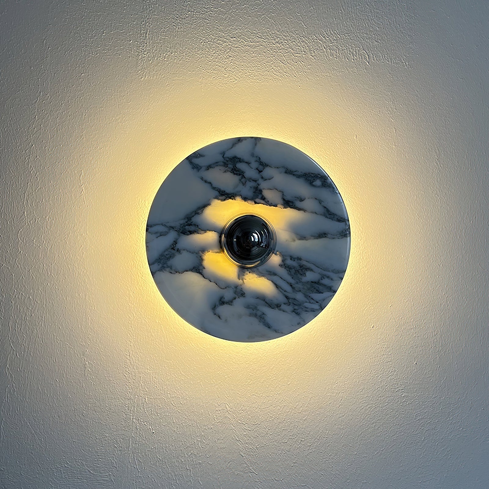 Sfera Applique Murale Moderne LED Disque en Marbre