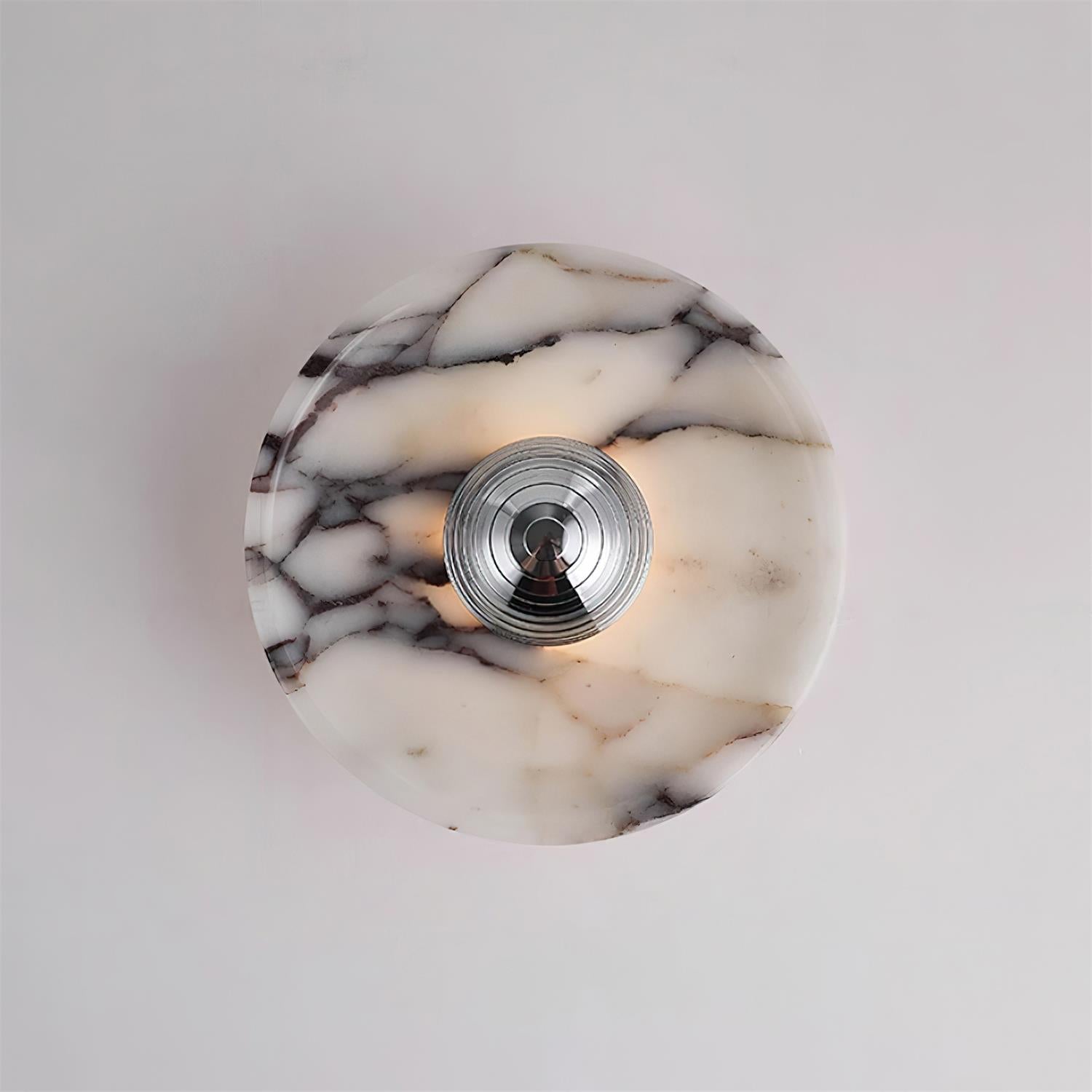 Sfera Applique Murale Moderne LED Disque en Marbre