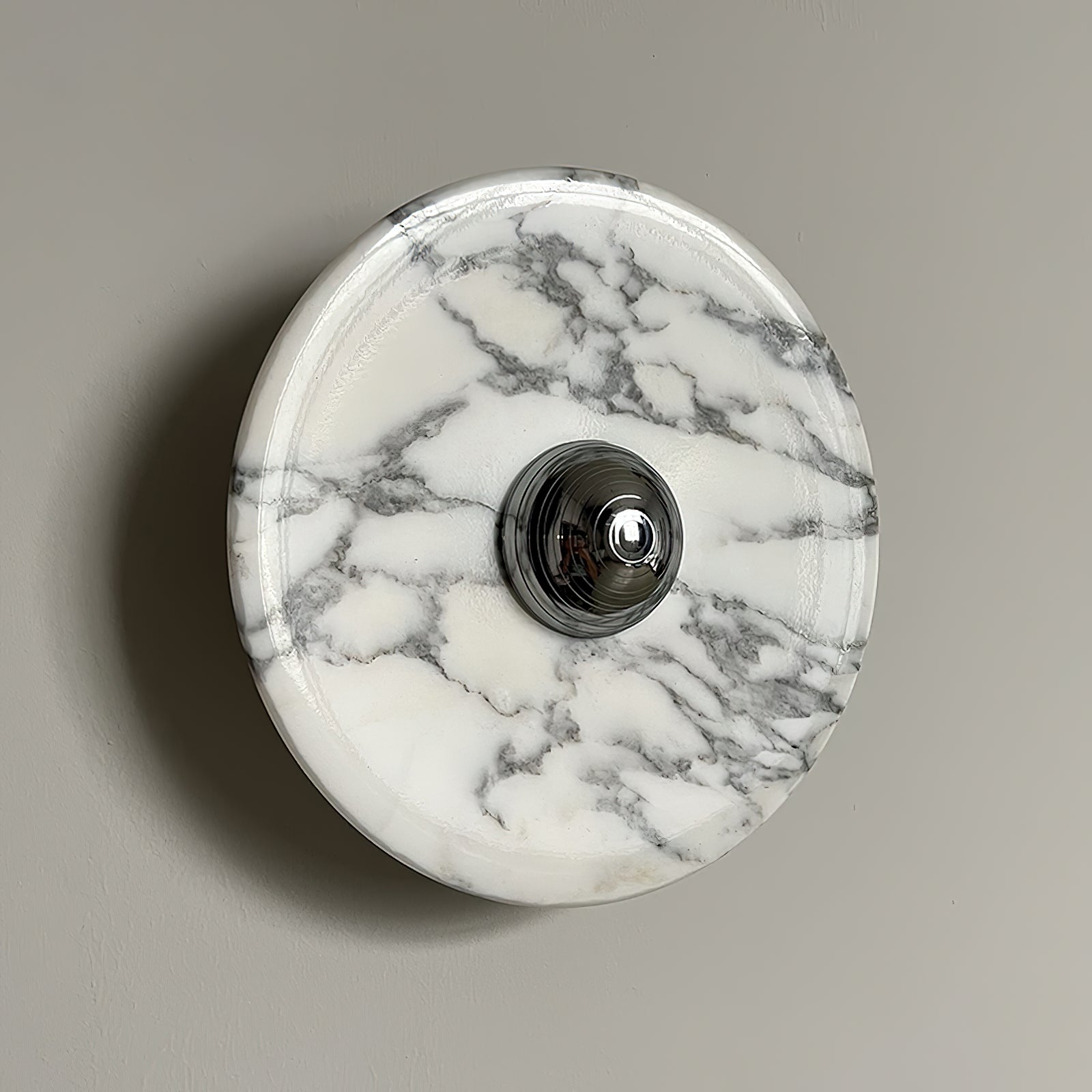 Sfera Applique Murale Moderne LED Disque en Marbre