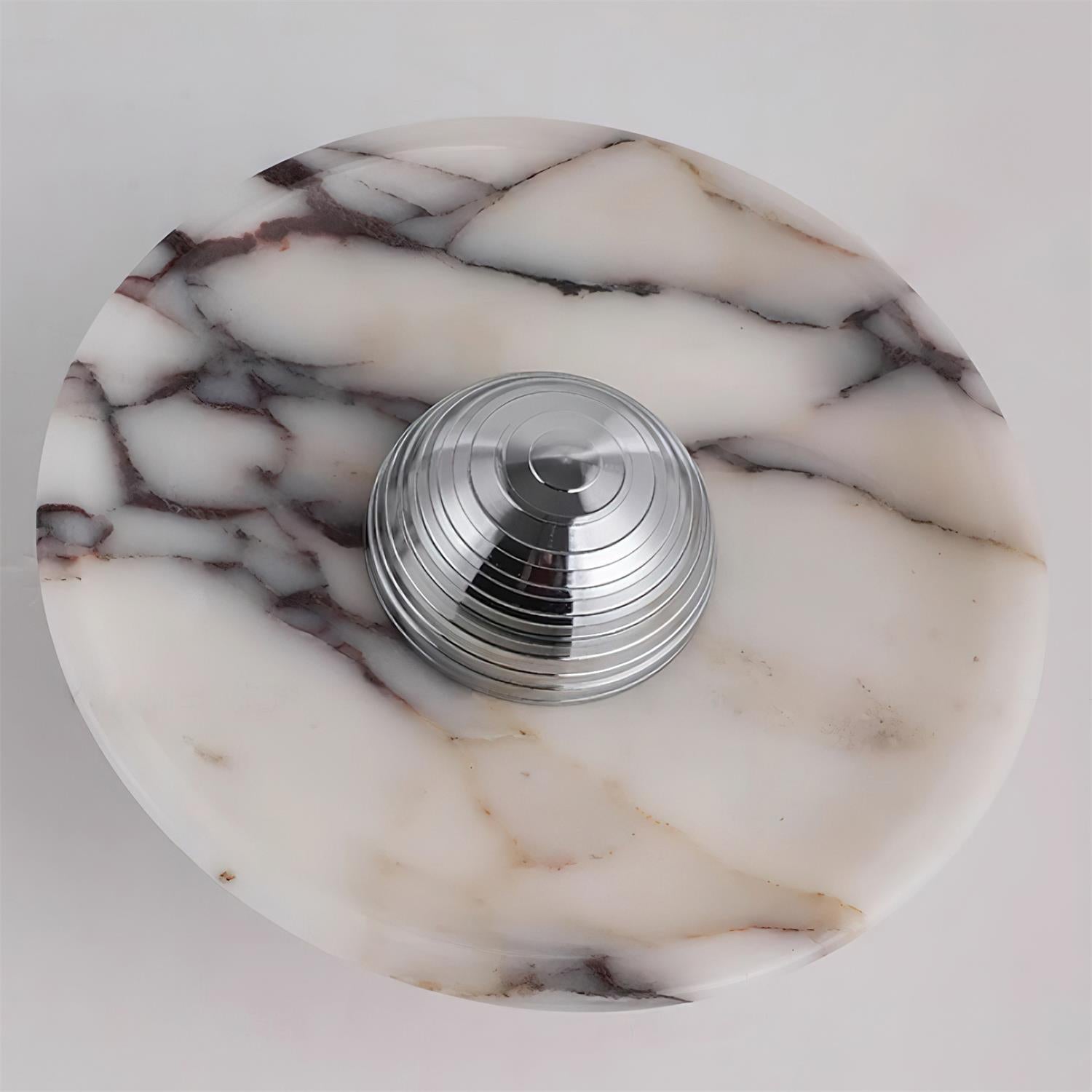 Sfera Applique Murale Moderne LED Disque en Marbre
