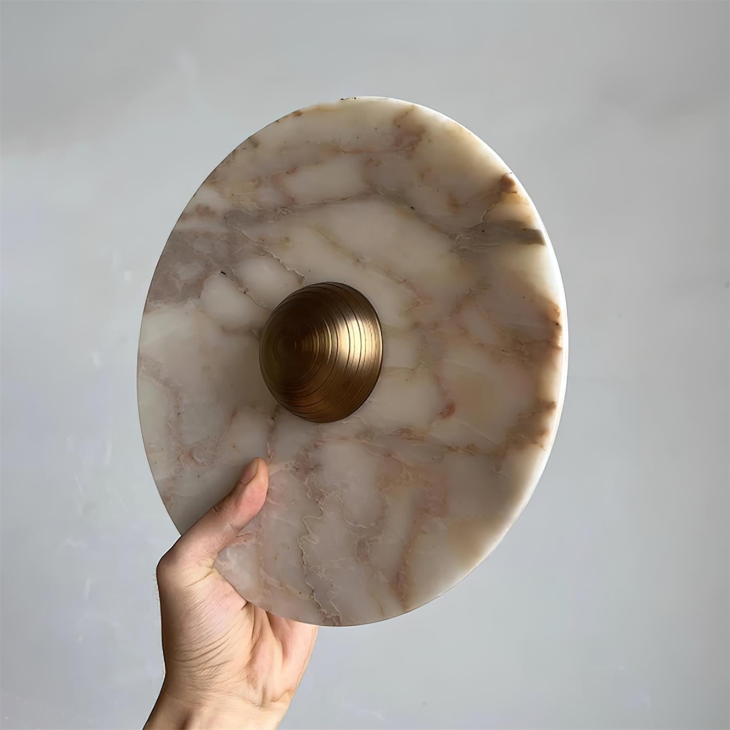 Sfera Applique Murale Moderne LED Disque en Marbre