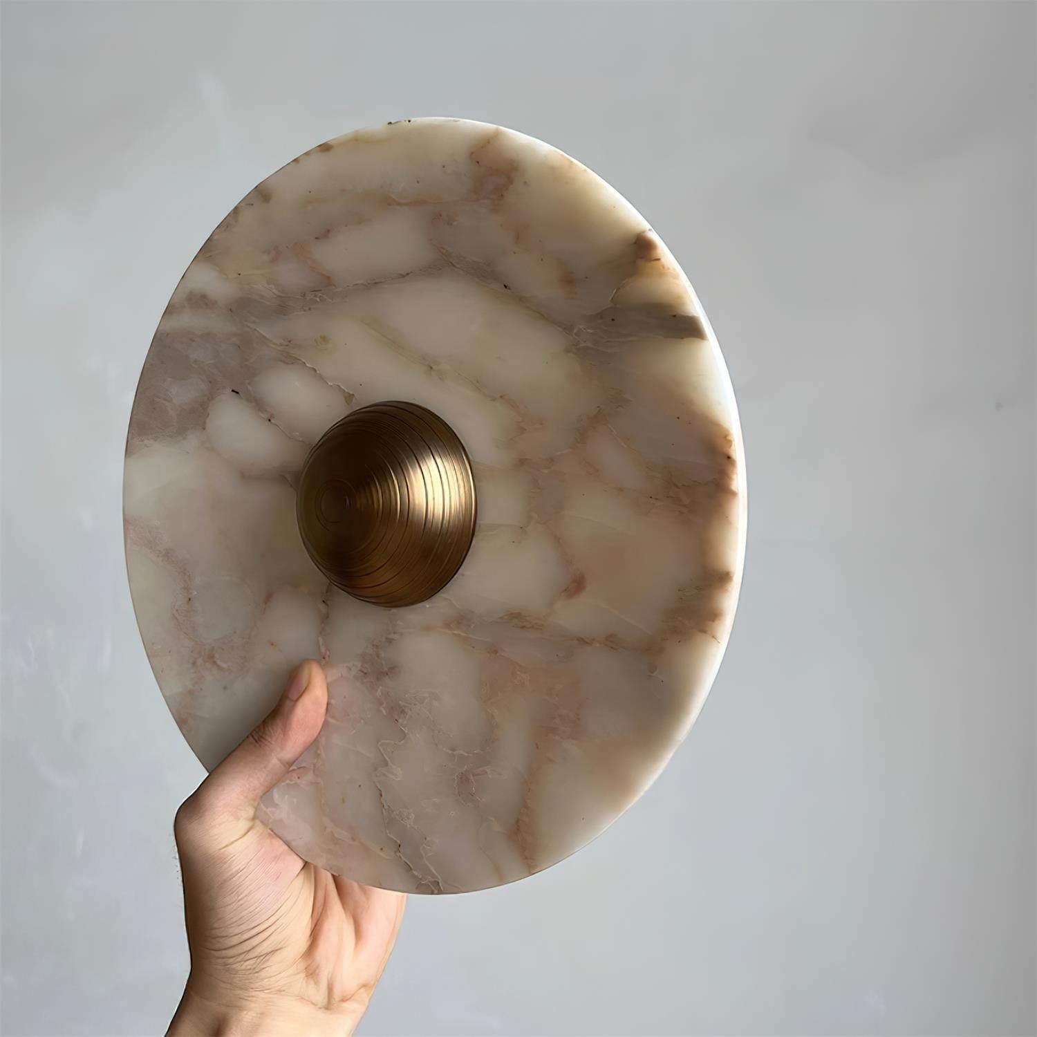 Sfera Applique Murale Moderne LED Disque en Marbre