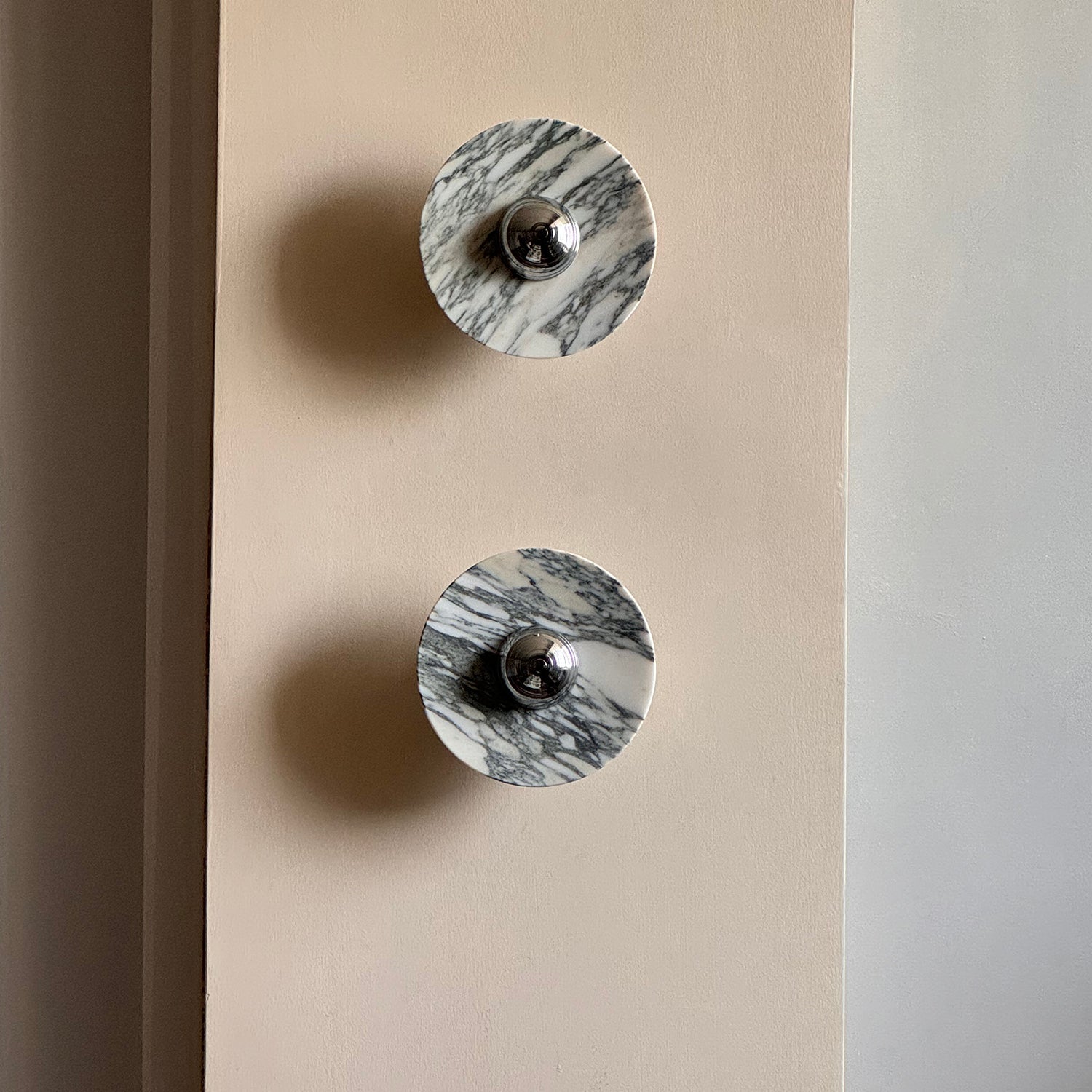 Sfera Applique Murale Moderne LED Disque en Marbre