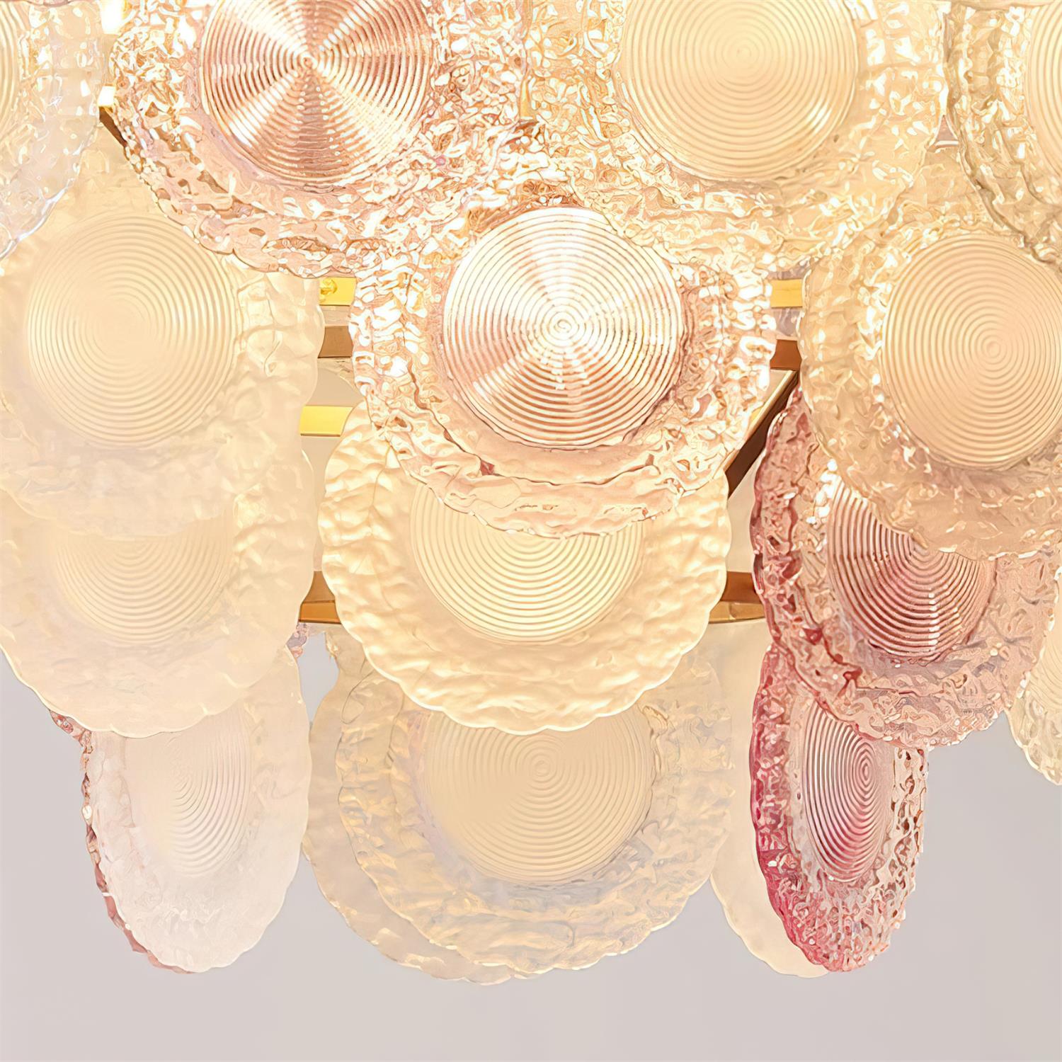 Violaire Lustre Disques Clairs Rose Poudré