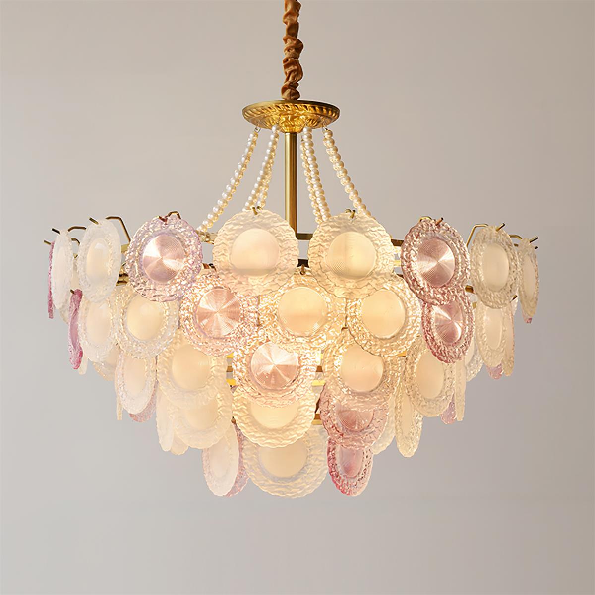 Violaire Lustre Disques Clairs Rose Poudré