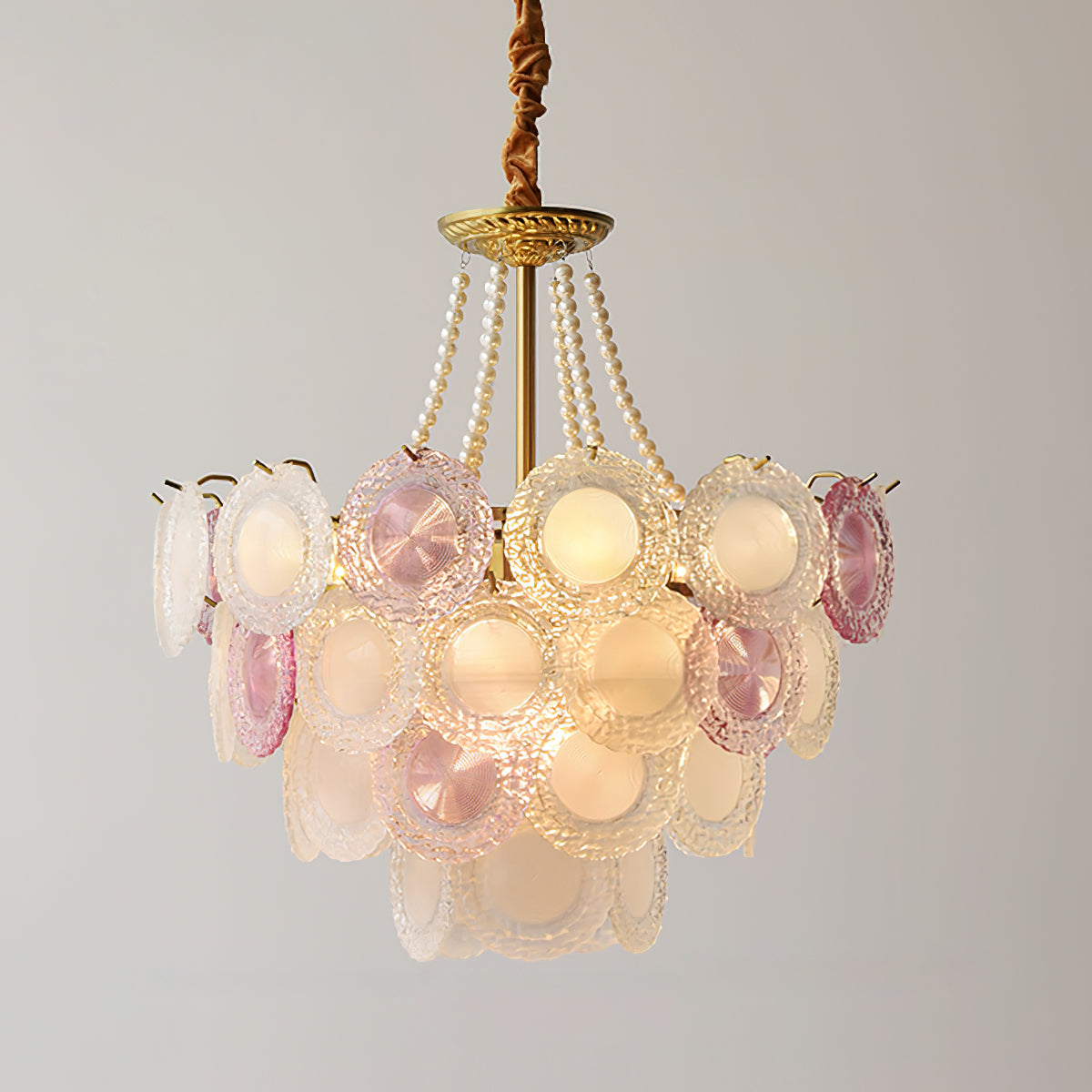 Violaire Lustre Disques Clairs Rose Poudré