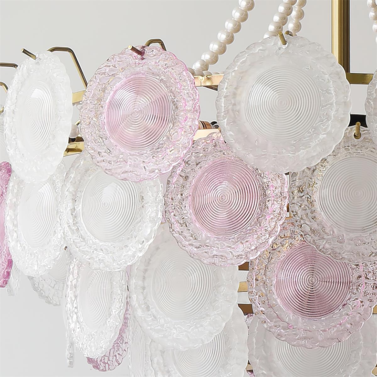 Violaire Lustre Disques Clairs Rose Poudré
