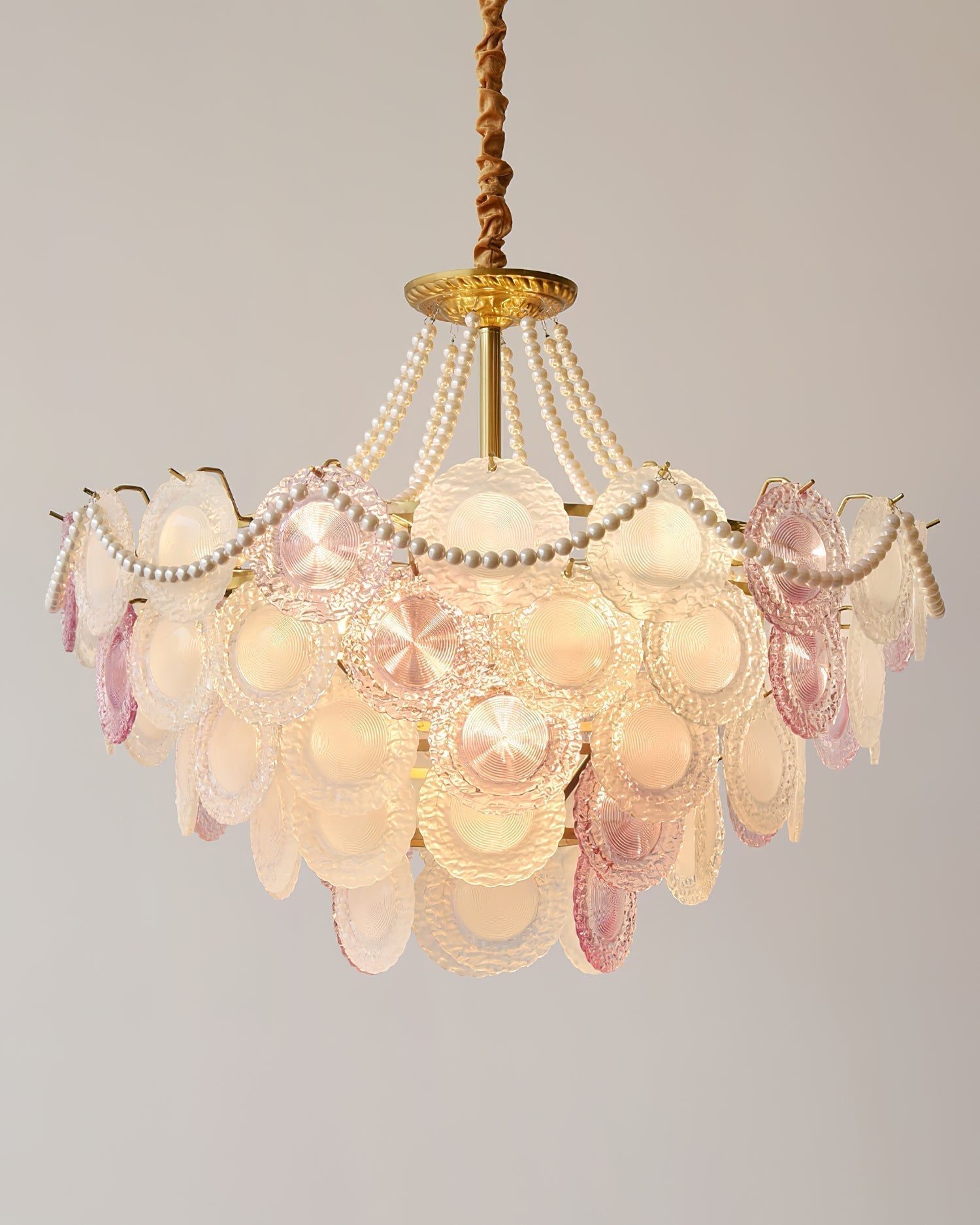 Violaire Lustre Disques Clairs Rose Poudré