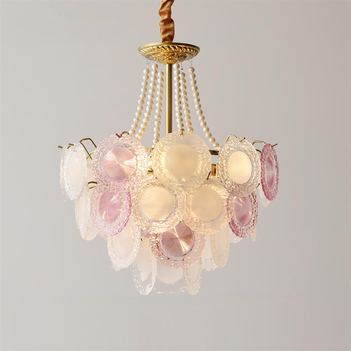 Violaire Lustre Disques Clairs Rose Poudré