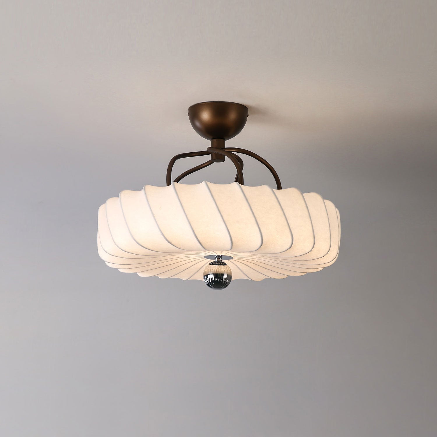 Zelore Tourbillon Tissu Bronze Suspension Lumière