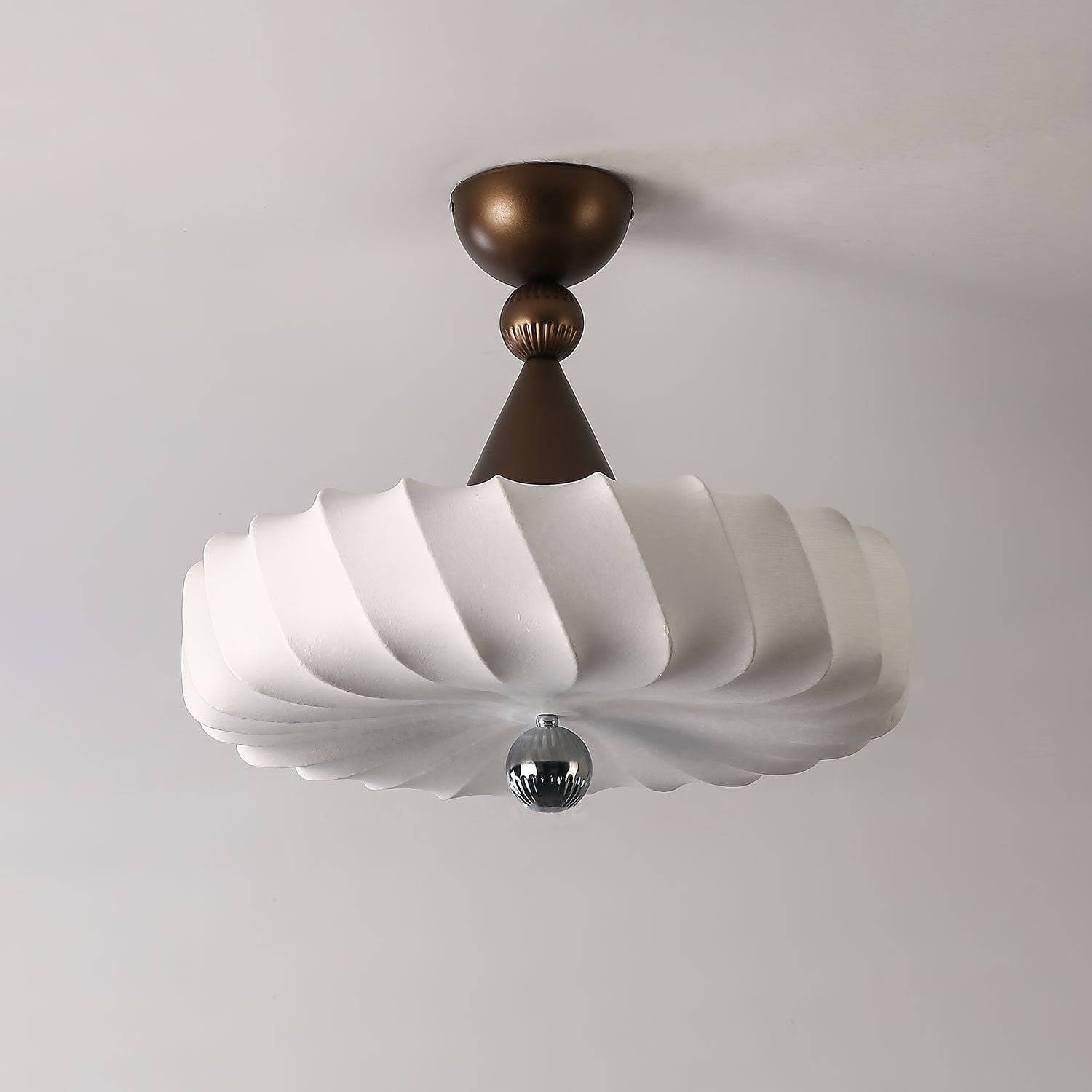 Zelore Tourbillon Tissu Bronze Suspension Lumière