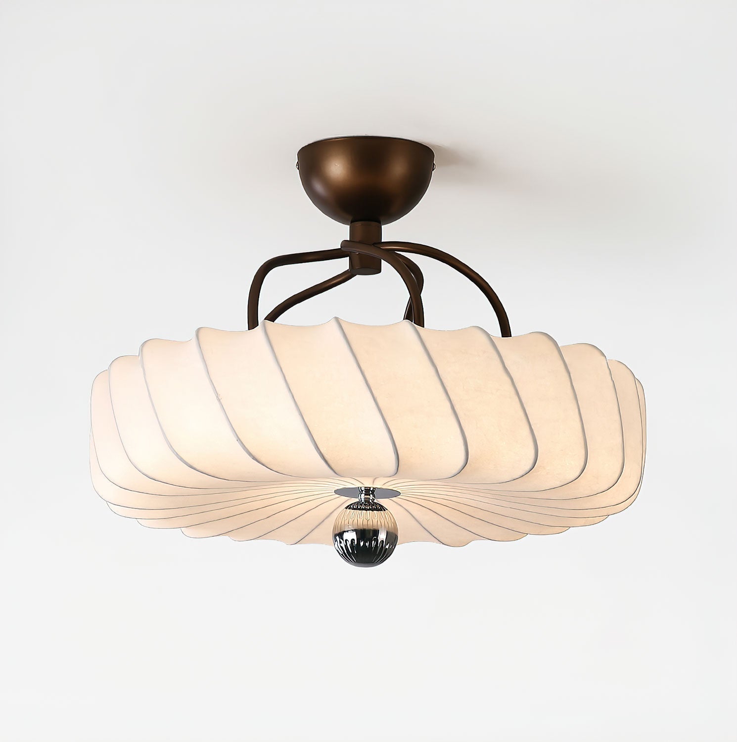 Zelore Tourbillon Tissu Bronze Suspension Lumière