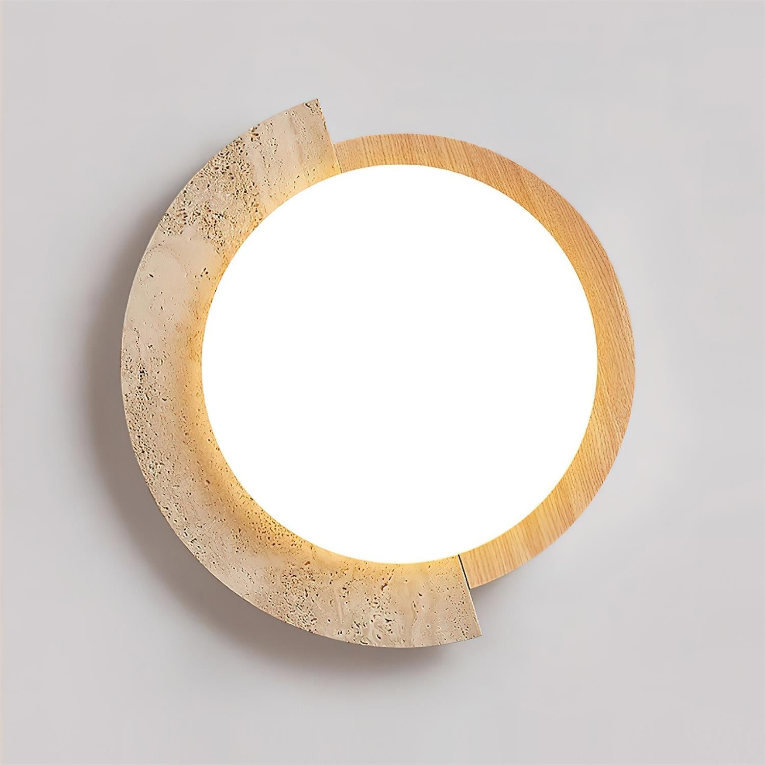 Ritta Plafonnier Ovale LED Travertin