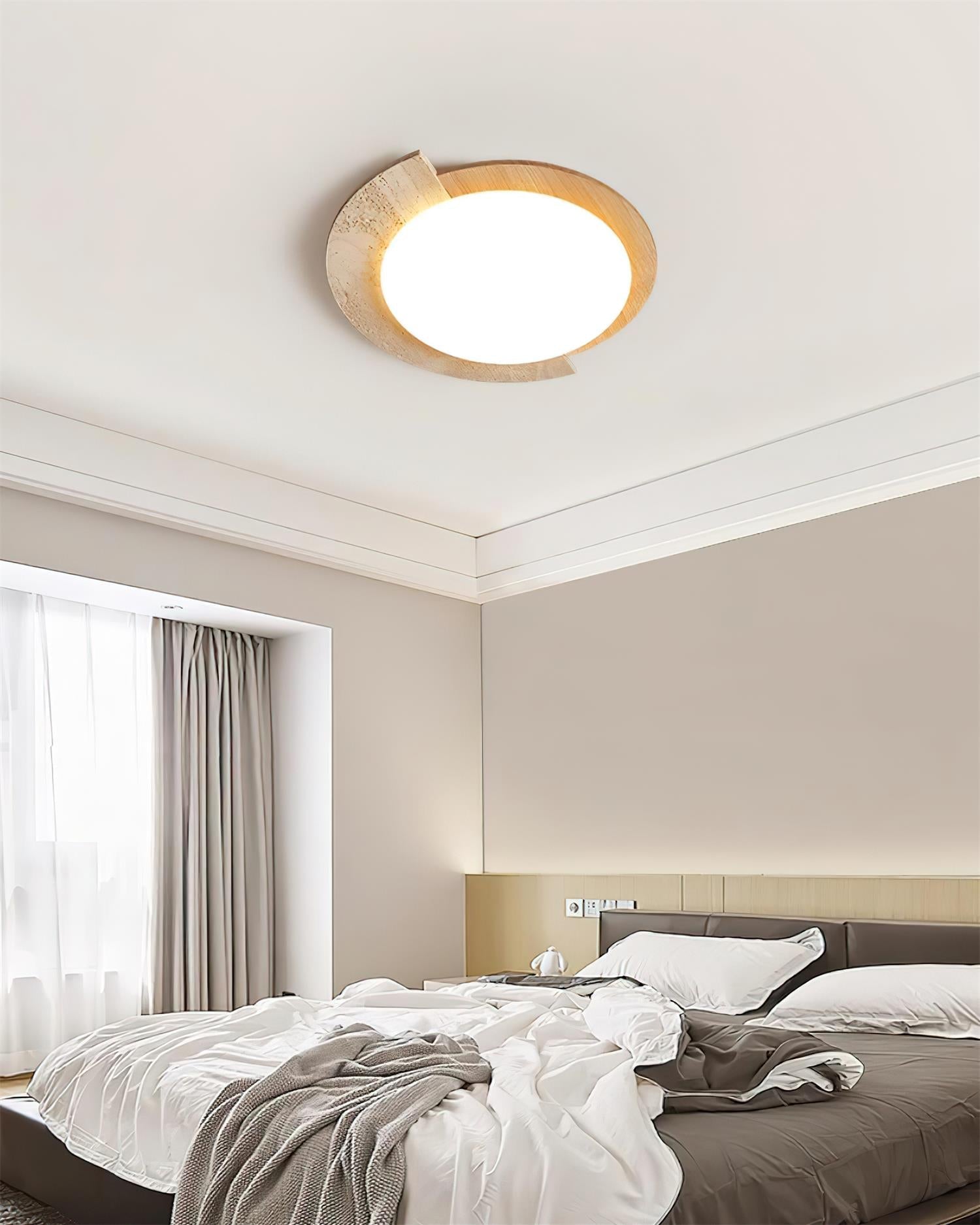 Ritta Plafonnier Ovale LED Travertin