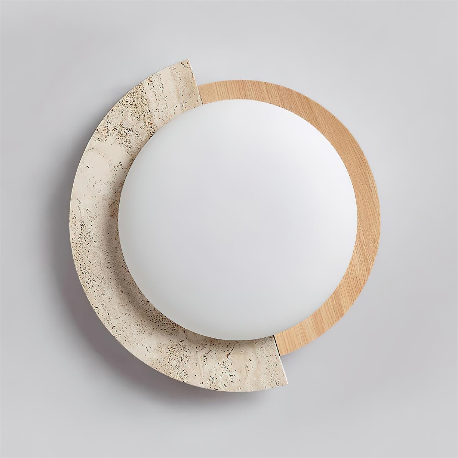 Ritta Plafonnier Ovale LED Travertin