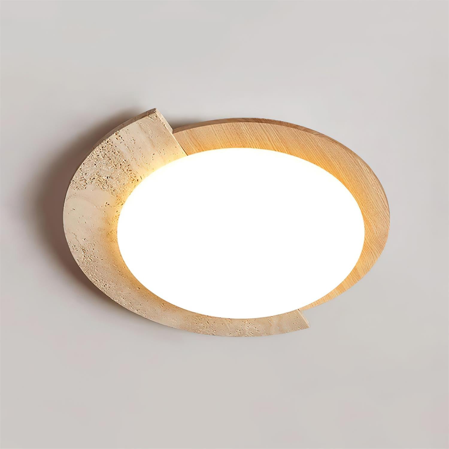 Ritta Plafonnier Ovale LED Travertin