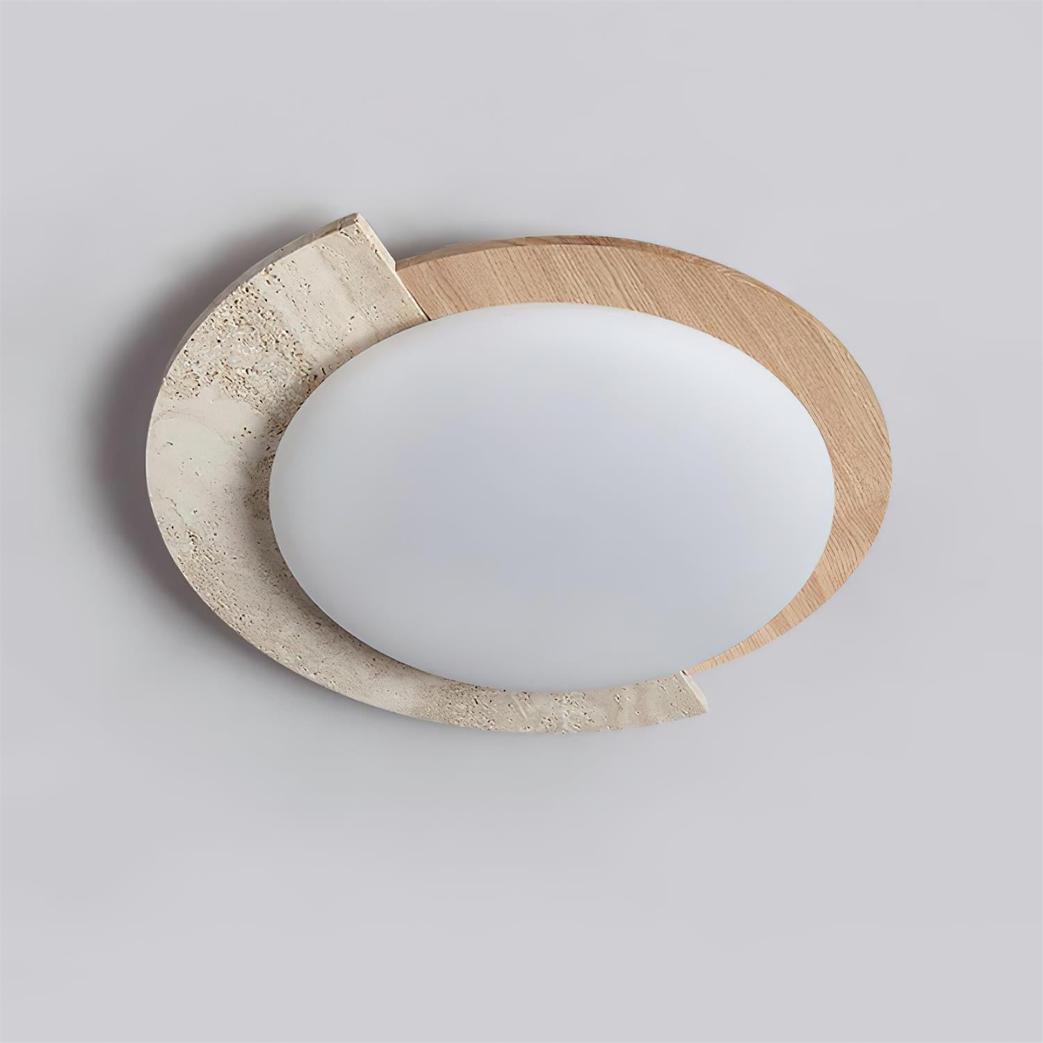 Ritta Plafonnier Ovale LED Travertin