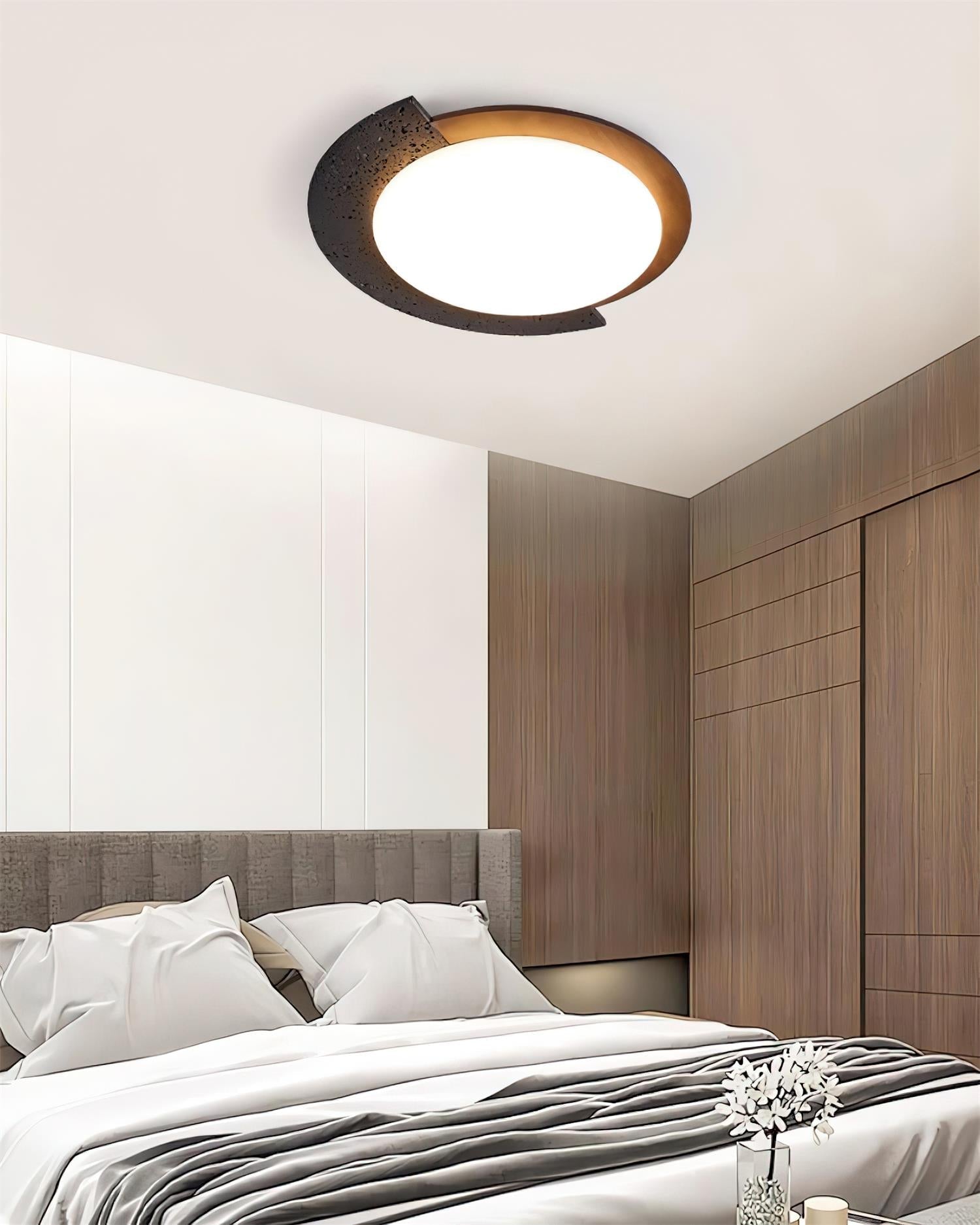 Ritta Plafonnier Ovale LED Travertin