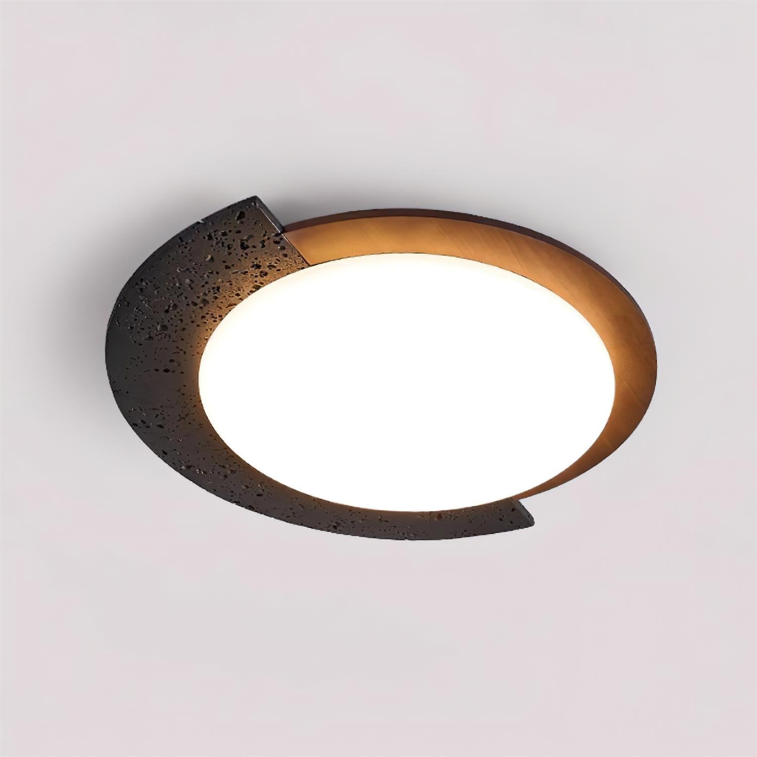 Ritta Plafonnier Ovale LED Travertin