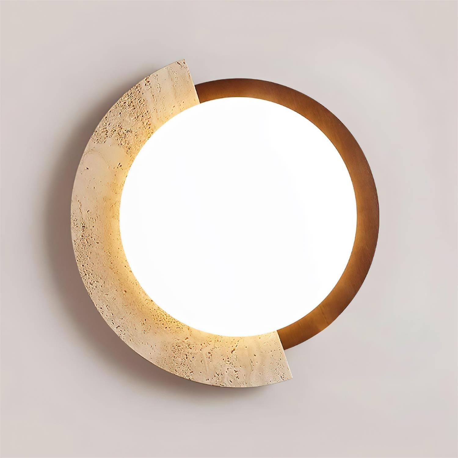 Ritta Plafonnier Ovale LED Travertin