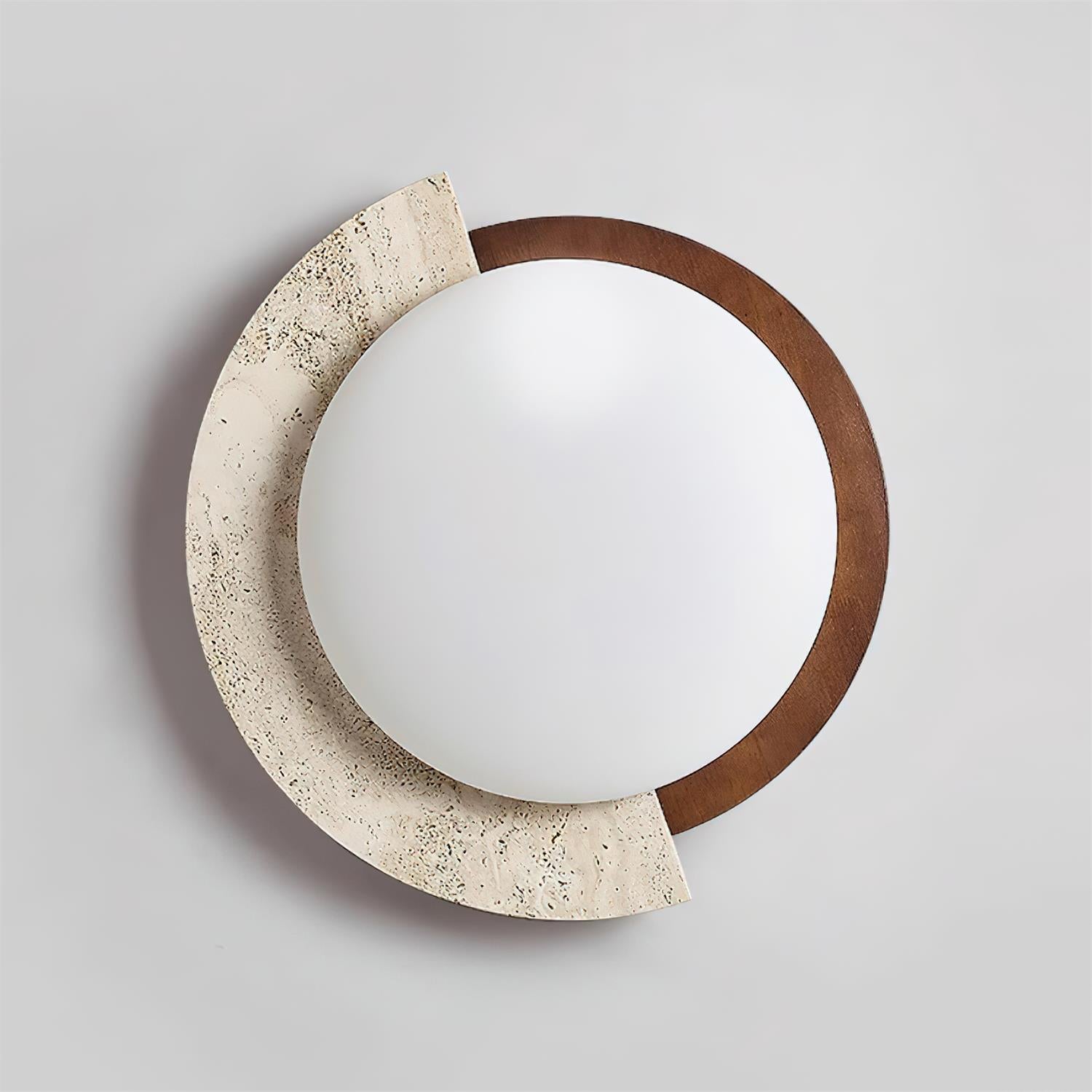 Ritta Plafonnier Ovale LED Travertin