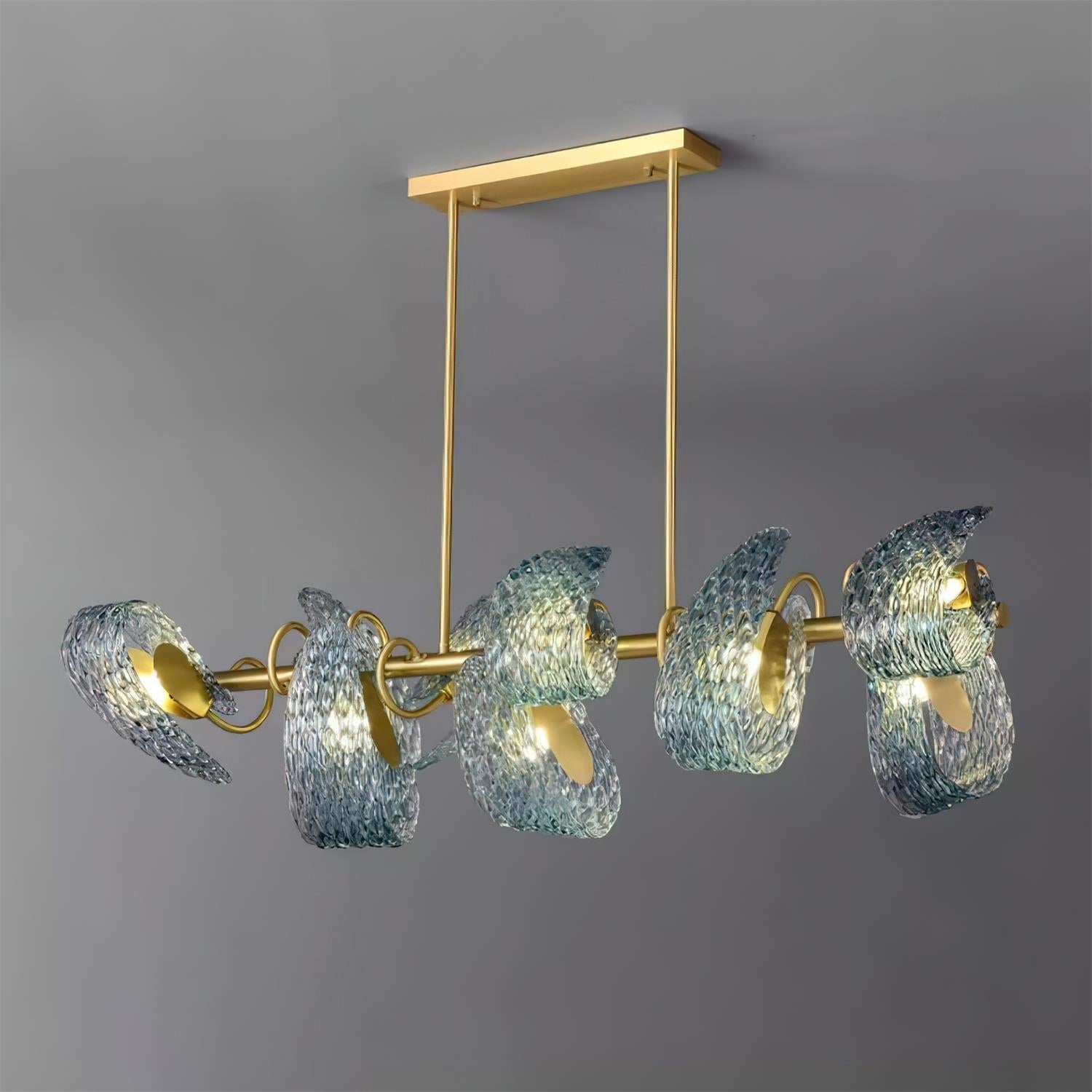 AquaLustre Lustre Contemporain en Verre