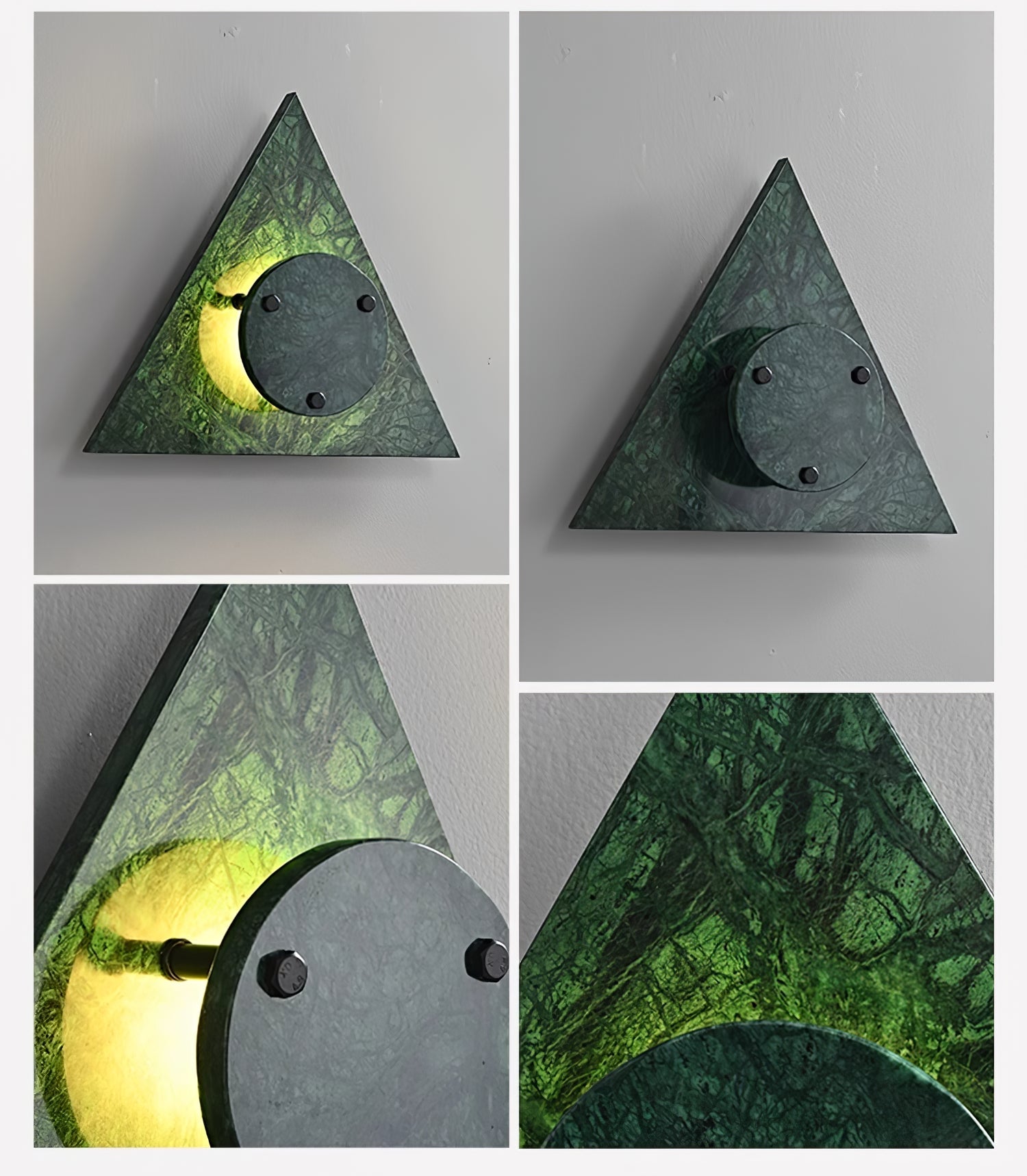 Pyramid Applique Murale Rustique en Marbre