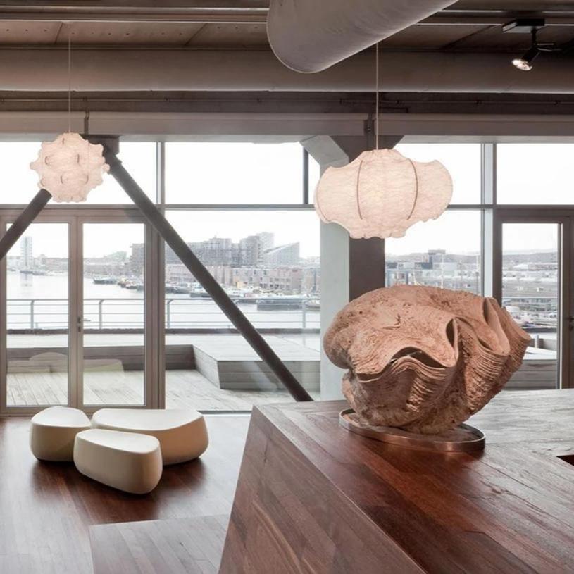 Lotus Lampe Suspendue Minimaliste en Soie