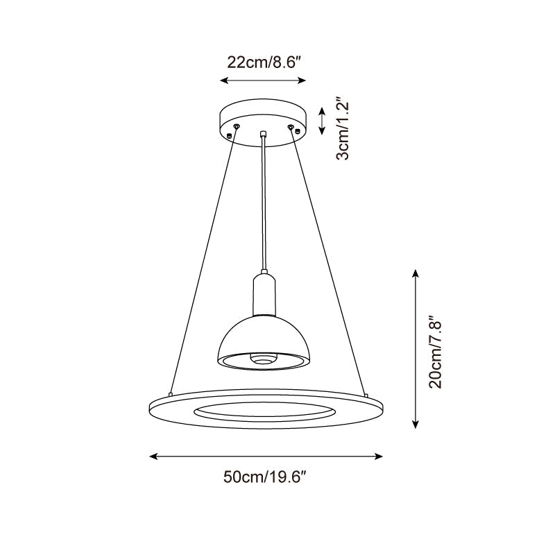Ritta Suspension Moderne en Travertin