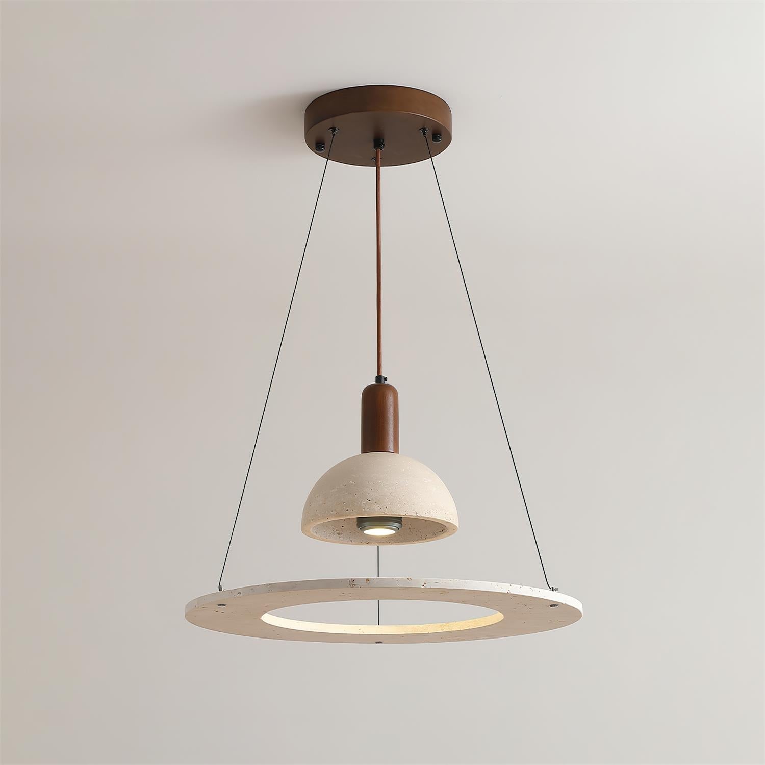 Ritta Suspension Moderne en Travertin