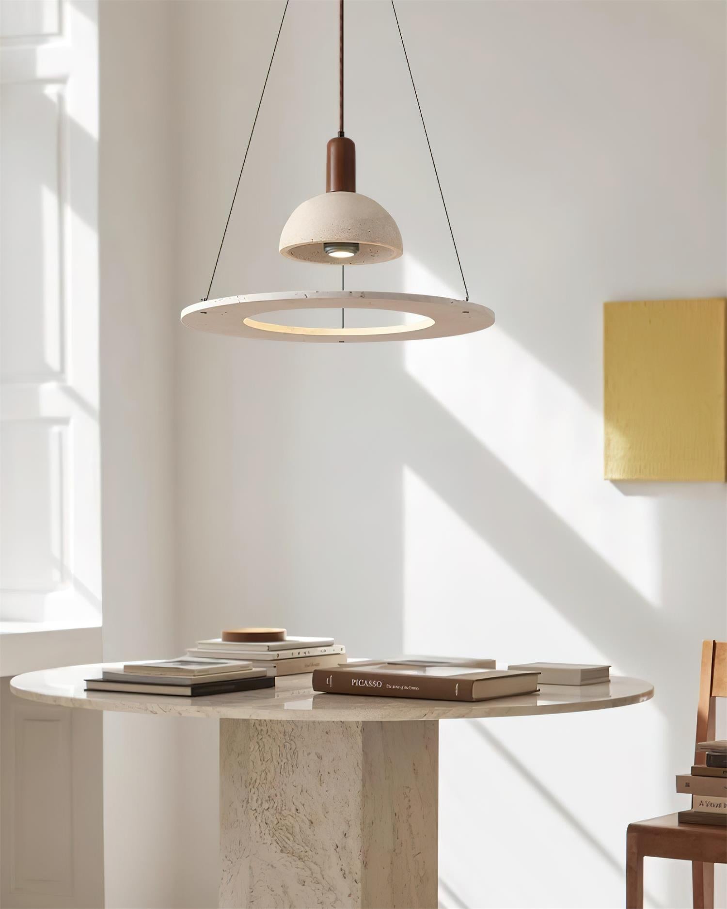 Ritta Suspension Moderne en Travertin