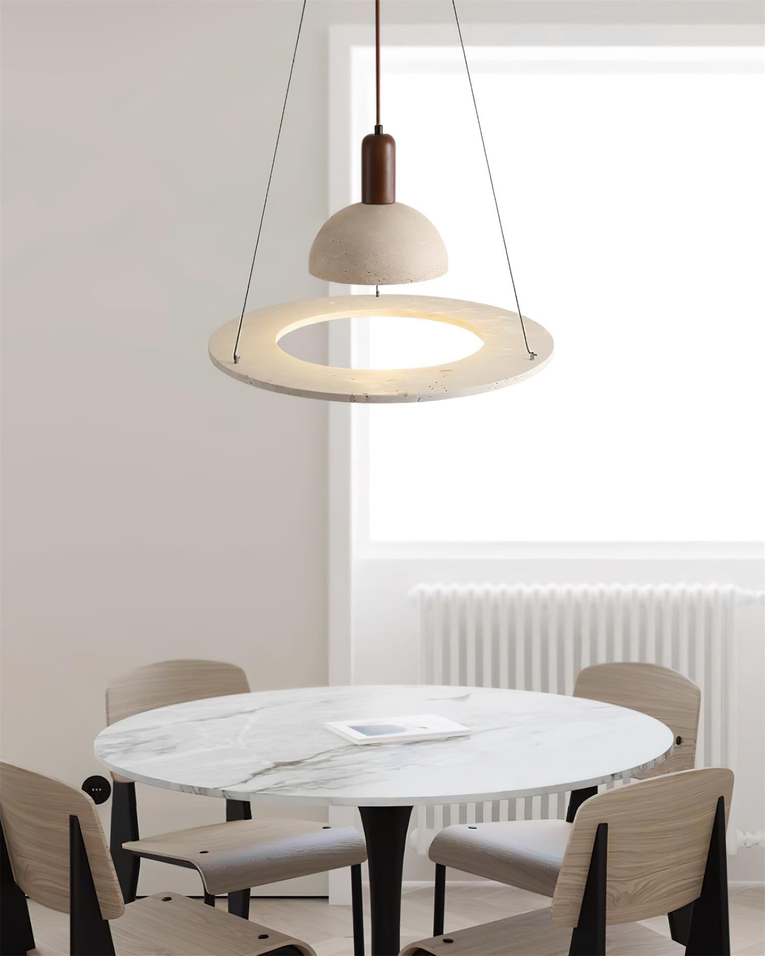 Ritta Suspension Moderne en Travertin