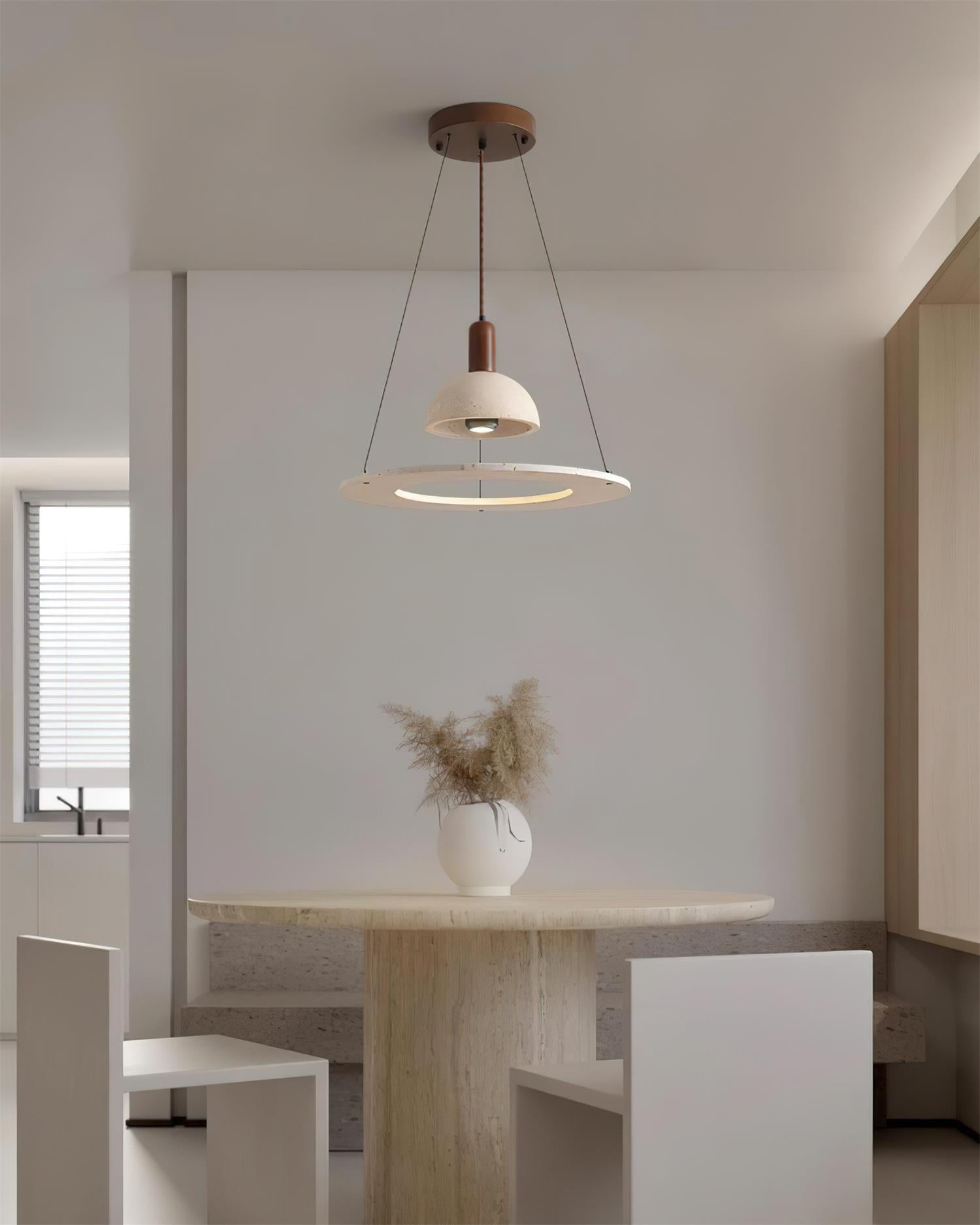 Ritta Suspension Moderne en Travertin
