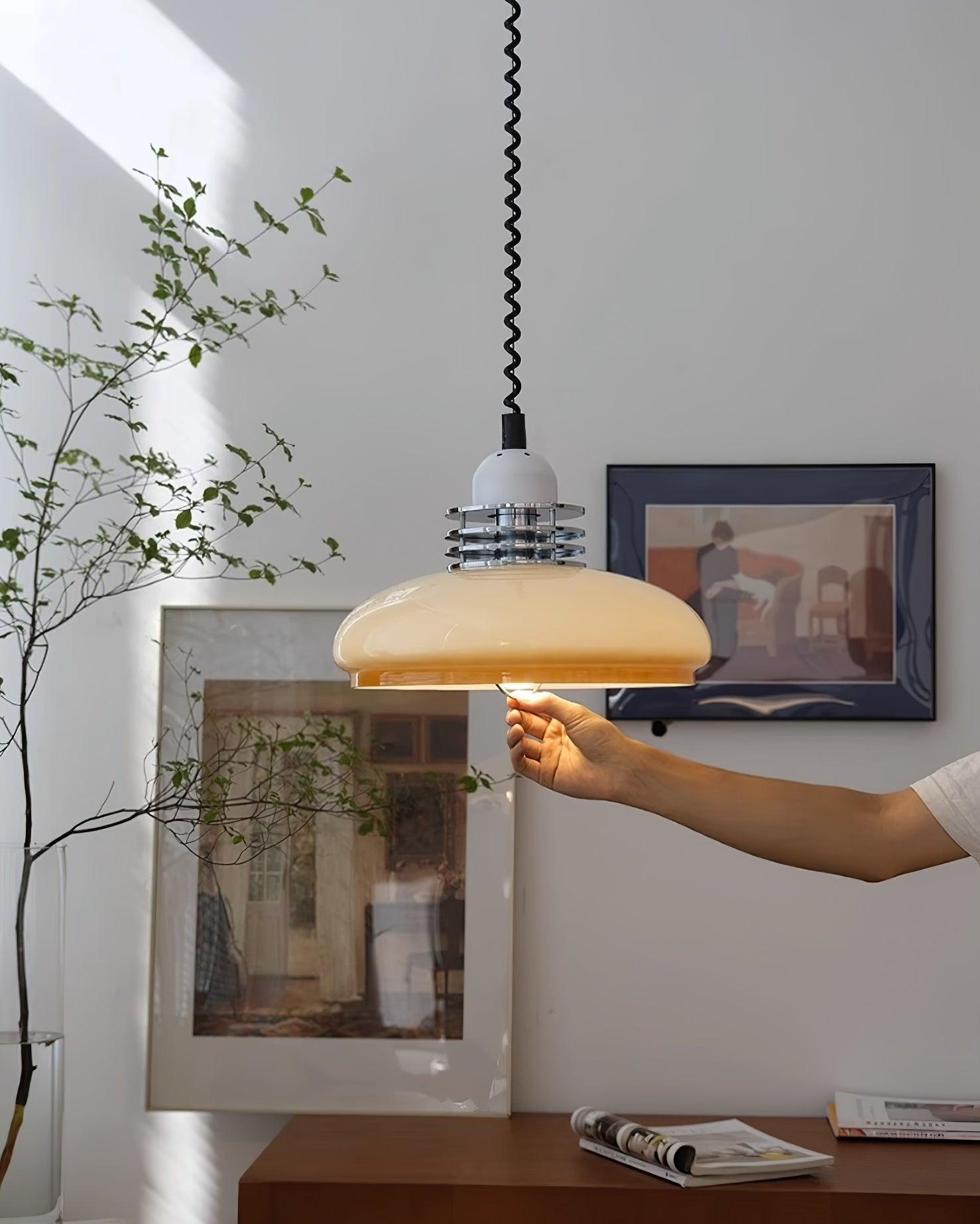 Vistosi Lampe Suspendue Globe en Verre Subtile