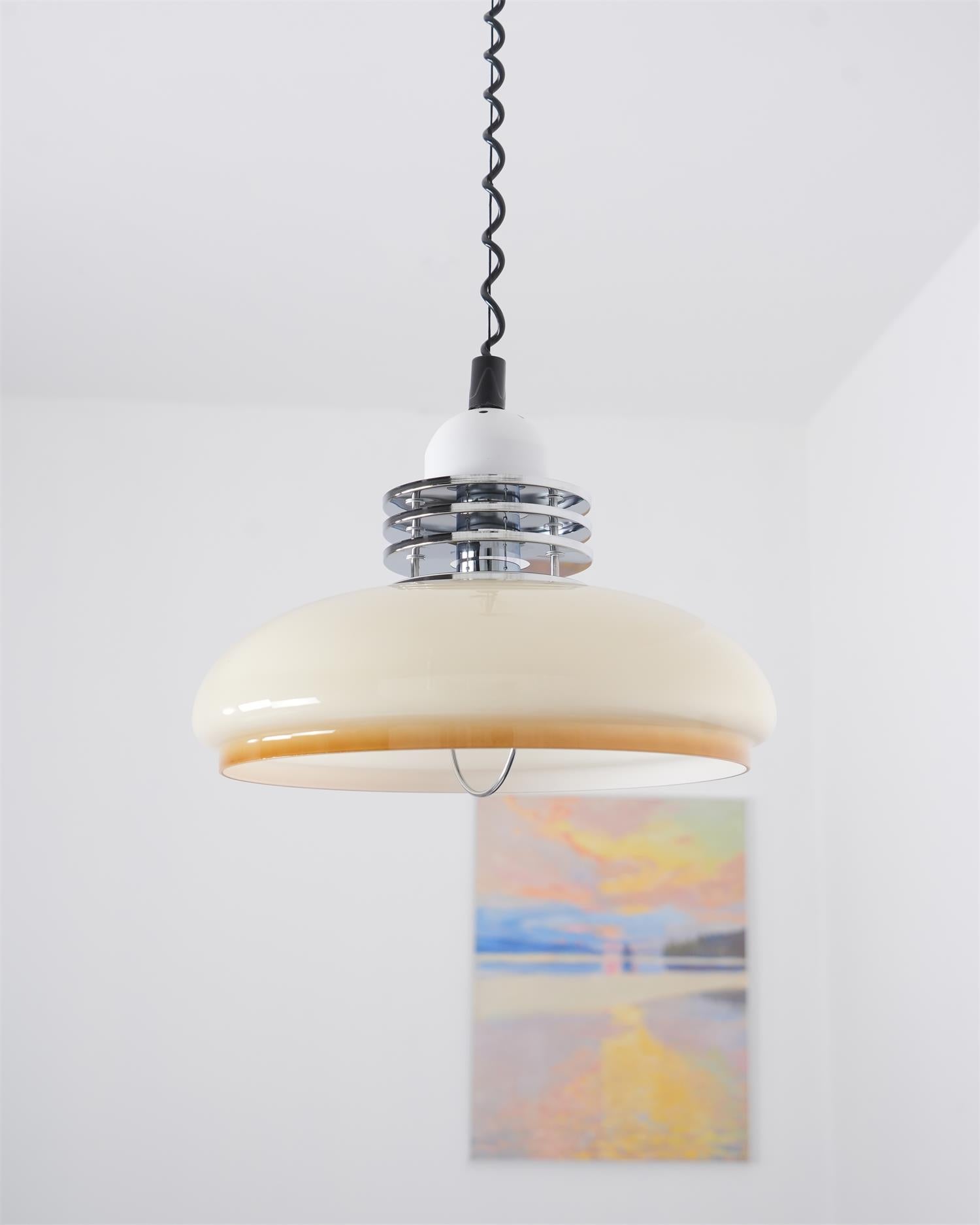 Vistosi Lampe Suspendue Globe en Verre Subtile