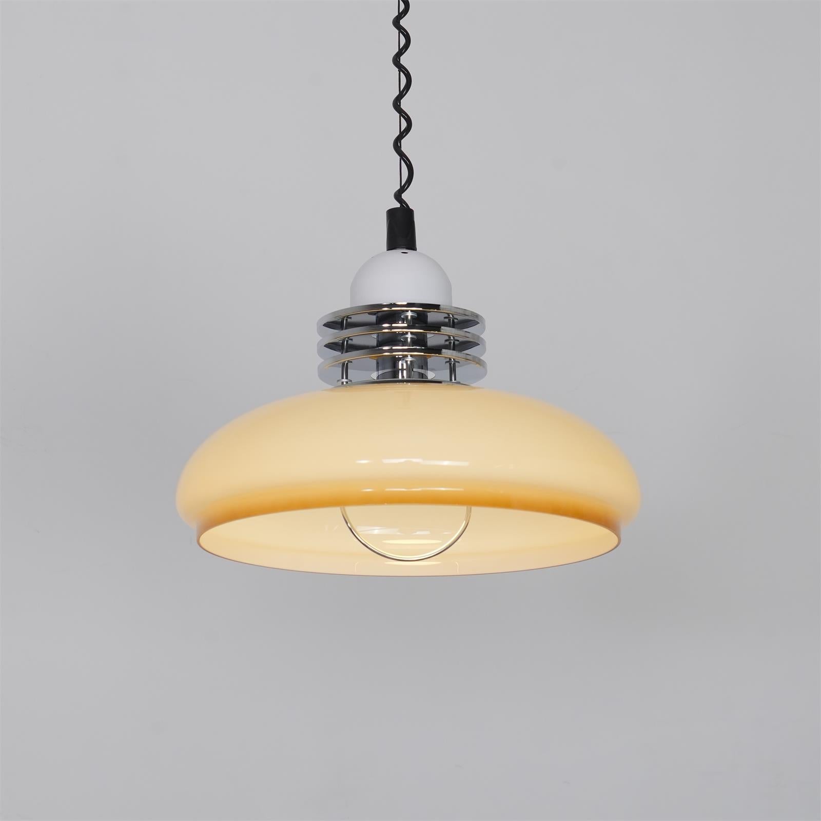 Vistosi Lampe Suspendue Globe en Verre Subtile