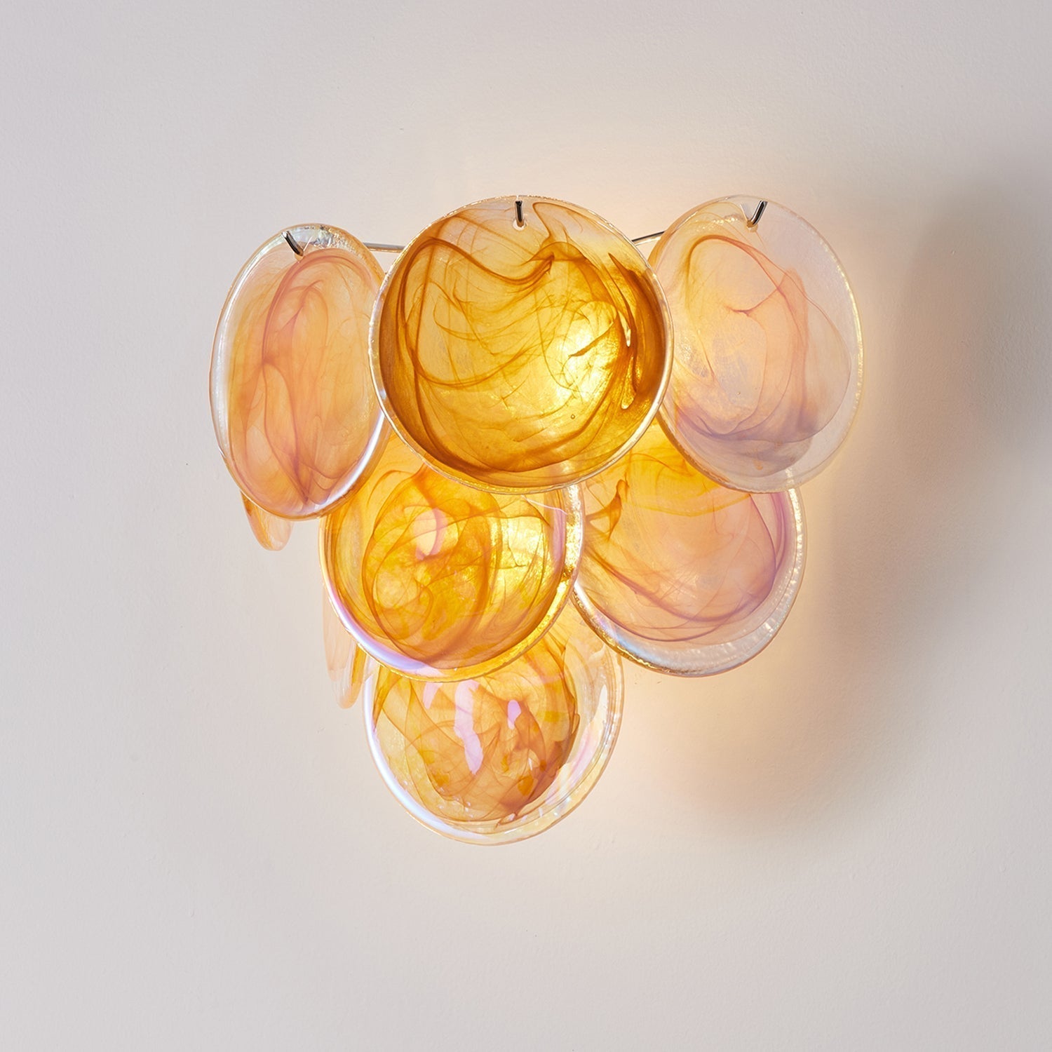 Vivelle Applique Murale Pétale en Verre Éthéré