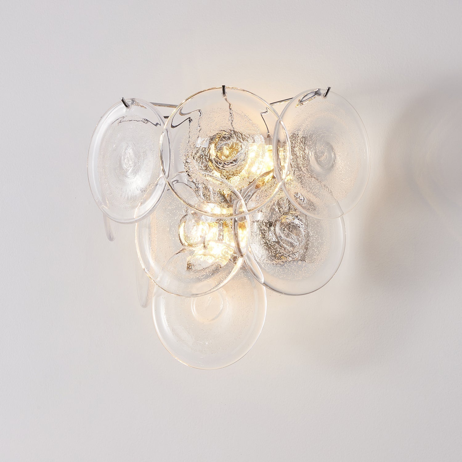 Vivelle Applique Murale Pétale en Verre Éthéré