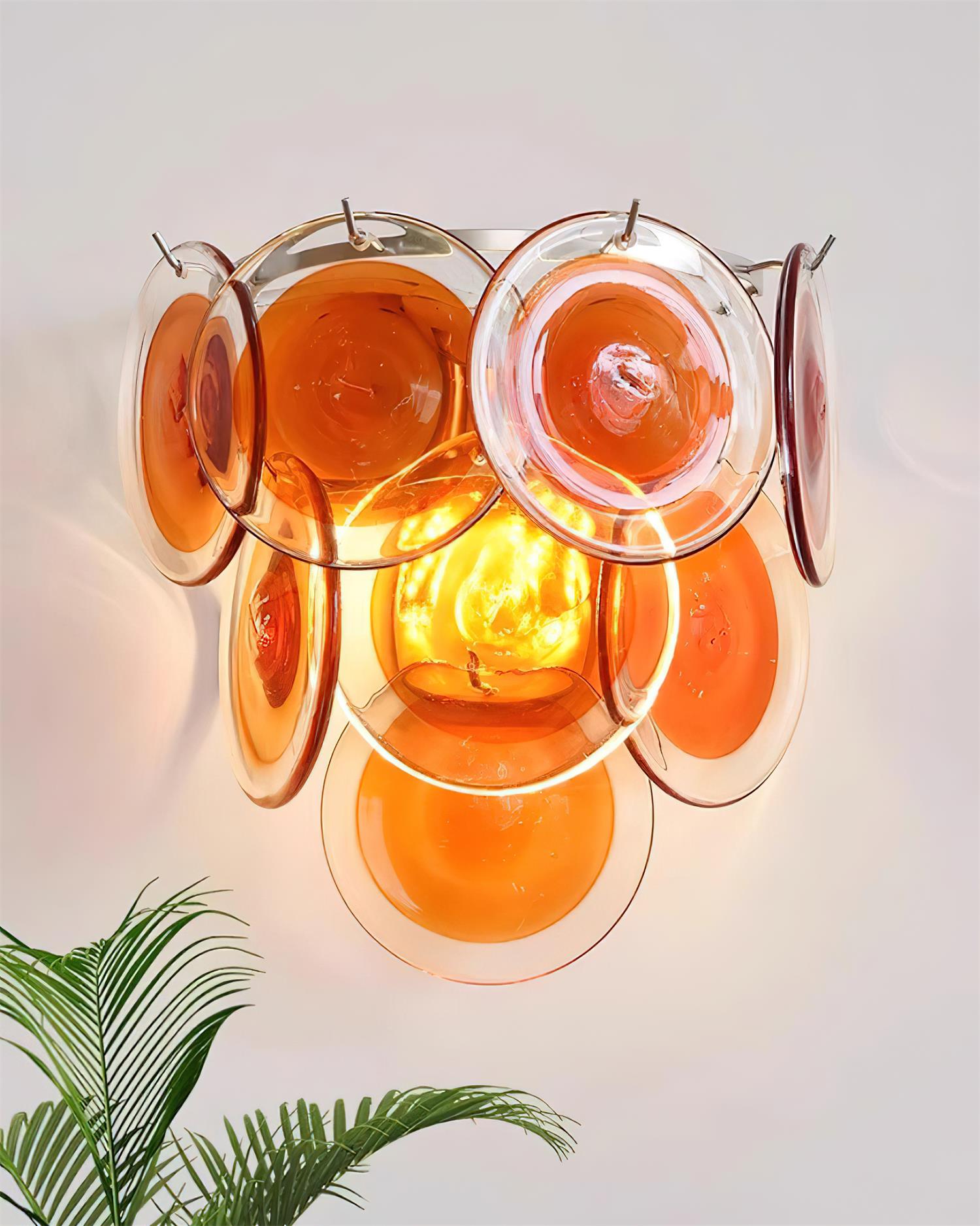 Vivelle Applique Murale Pétale en Verre Éthéré