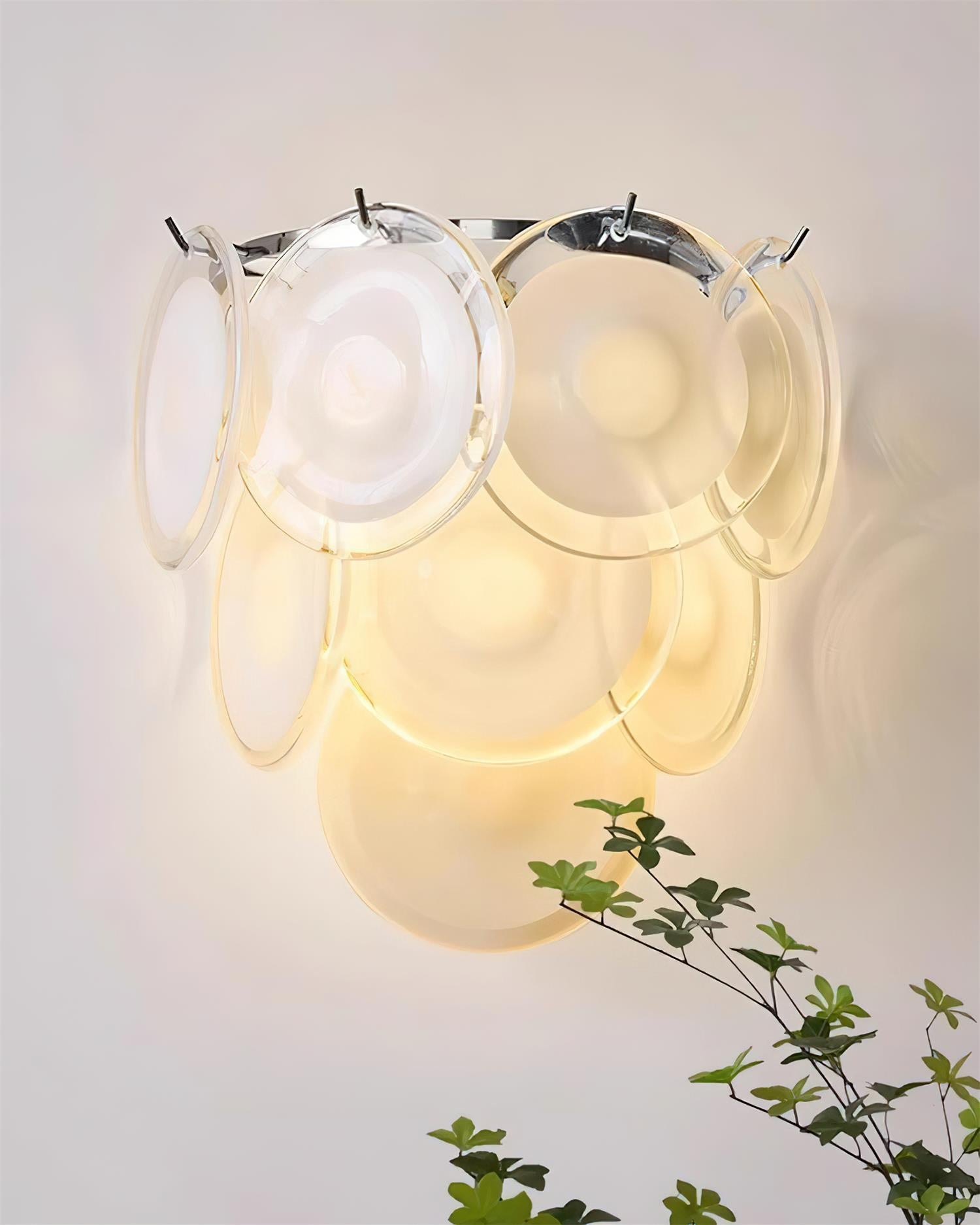 Vivelle Applique Murale Pétale en Verre Éthéré